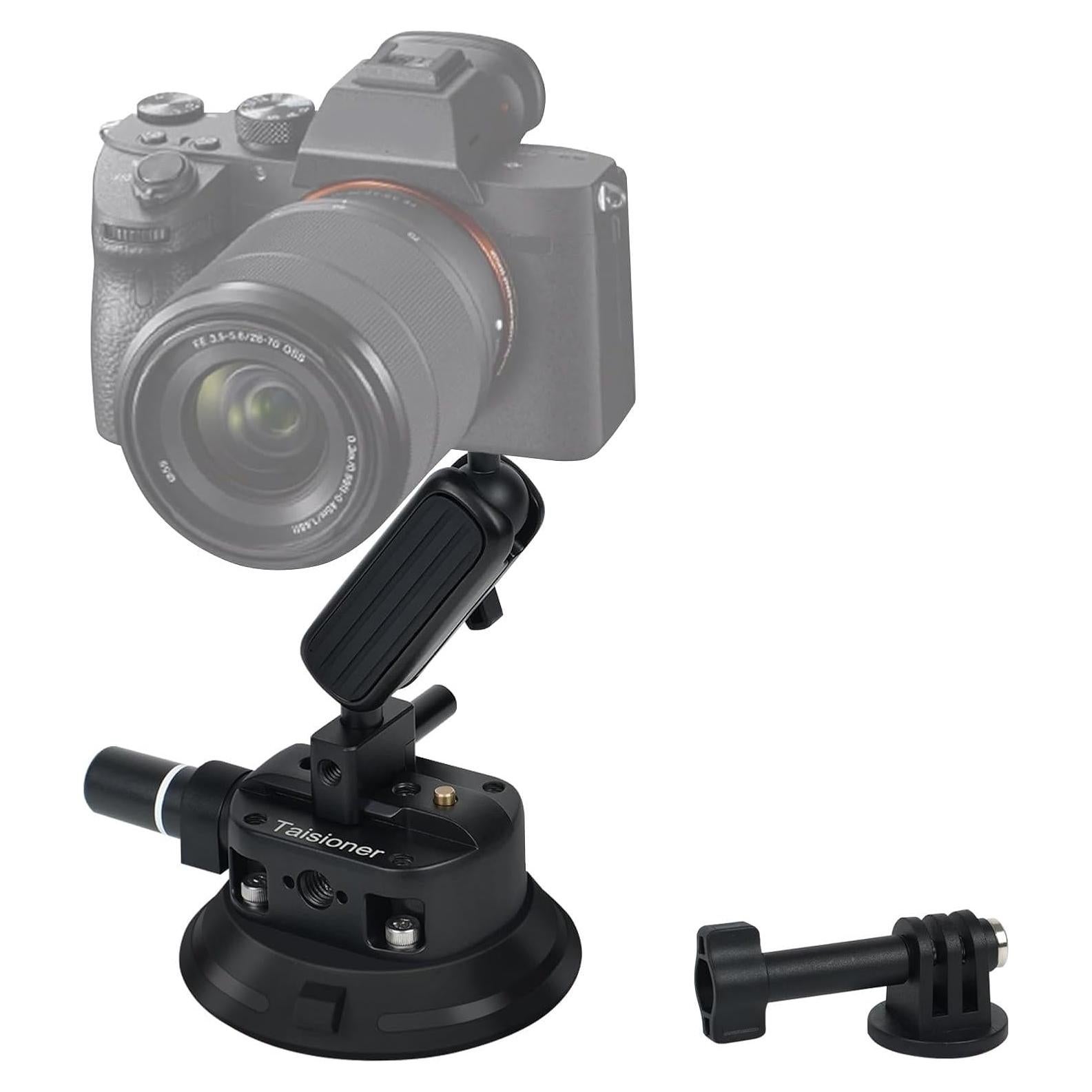 Soporte de Ventosa 14cm TsOnaRegion con Brazo Mágico y Adaptador