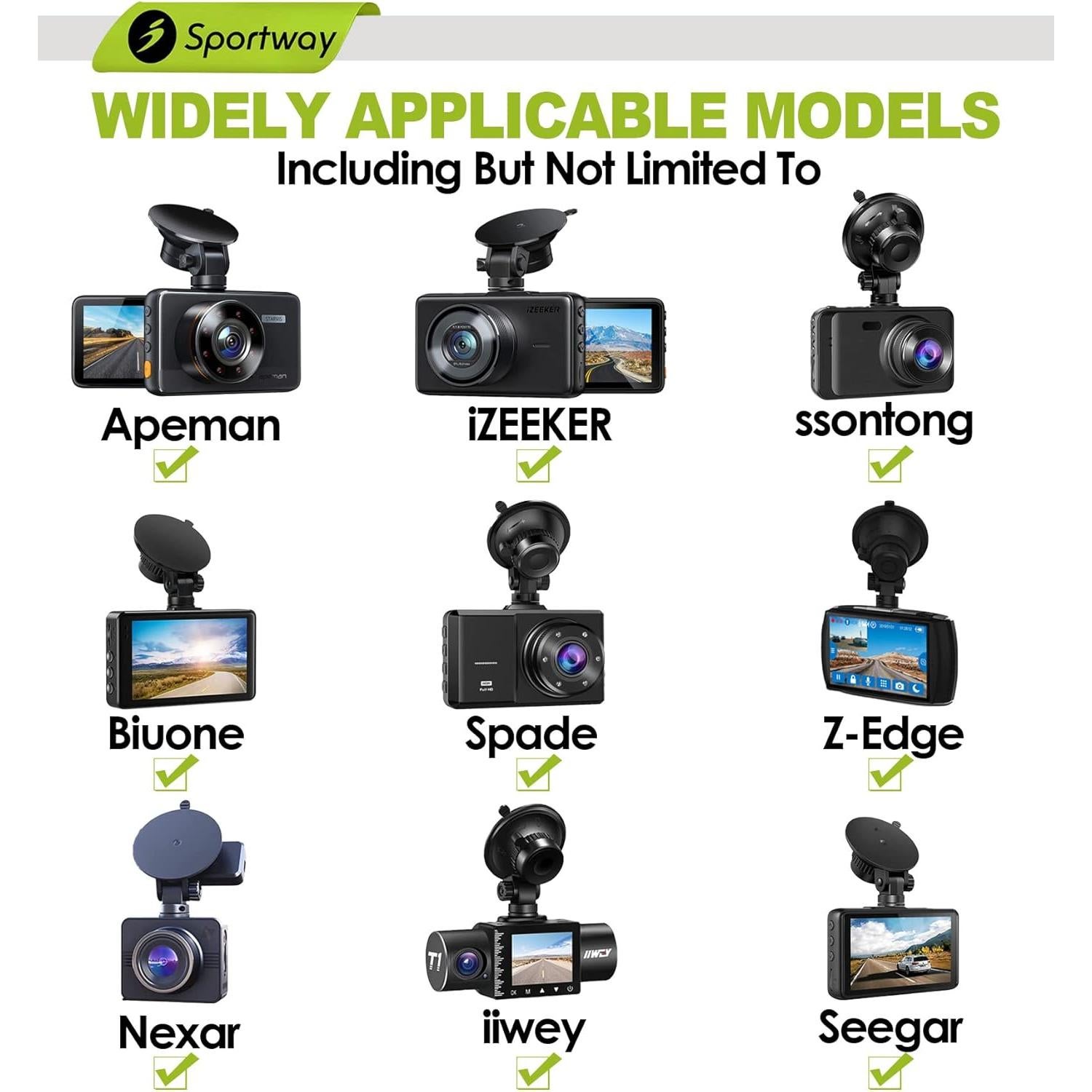 Soporte de Cámara de Salpicadero Sportway S504 con Ventosa