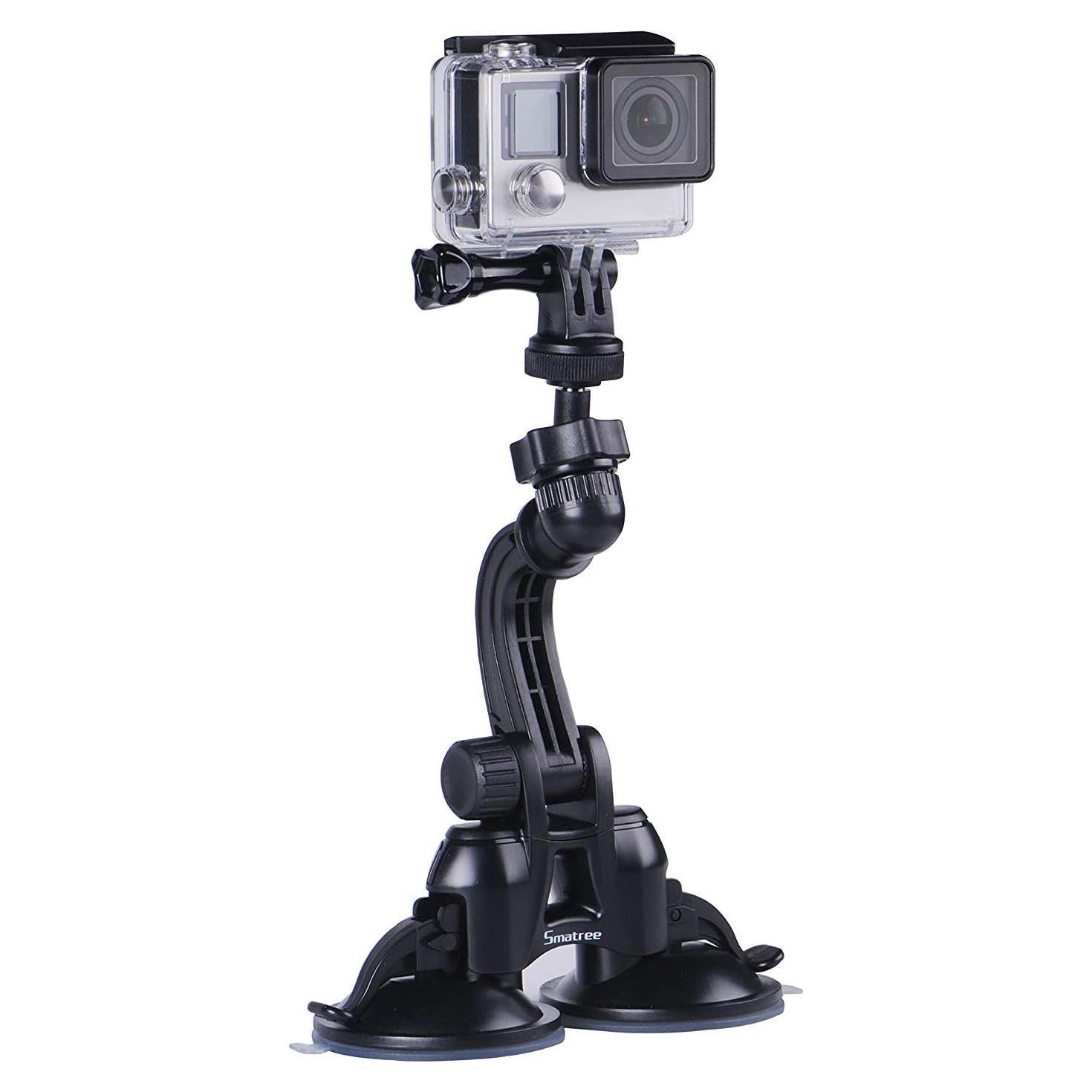Soporte Doble Ventosa Smatree para Coche - Compatible con GoPro y DJI OSMO