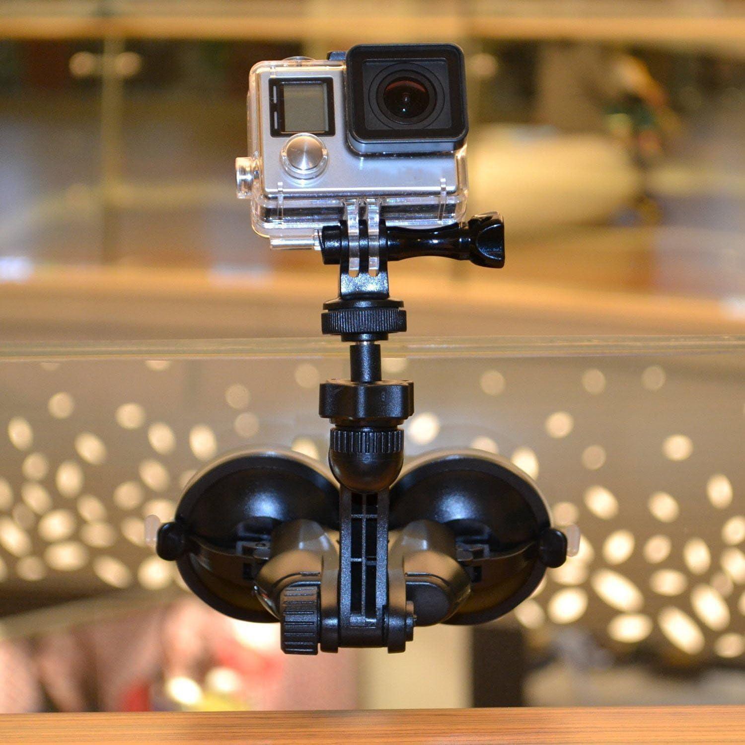 Soporte Doble Ventosa Smatree para Coche - Compatible con GoPro y DJI OSMO