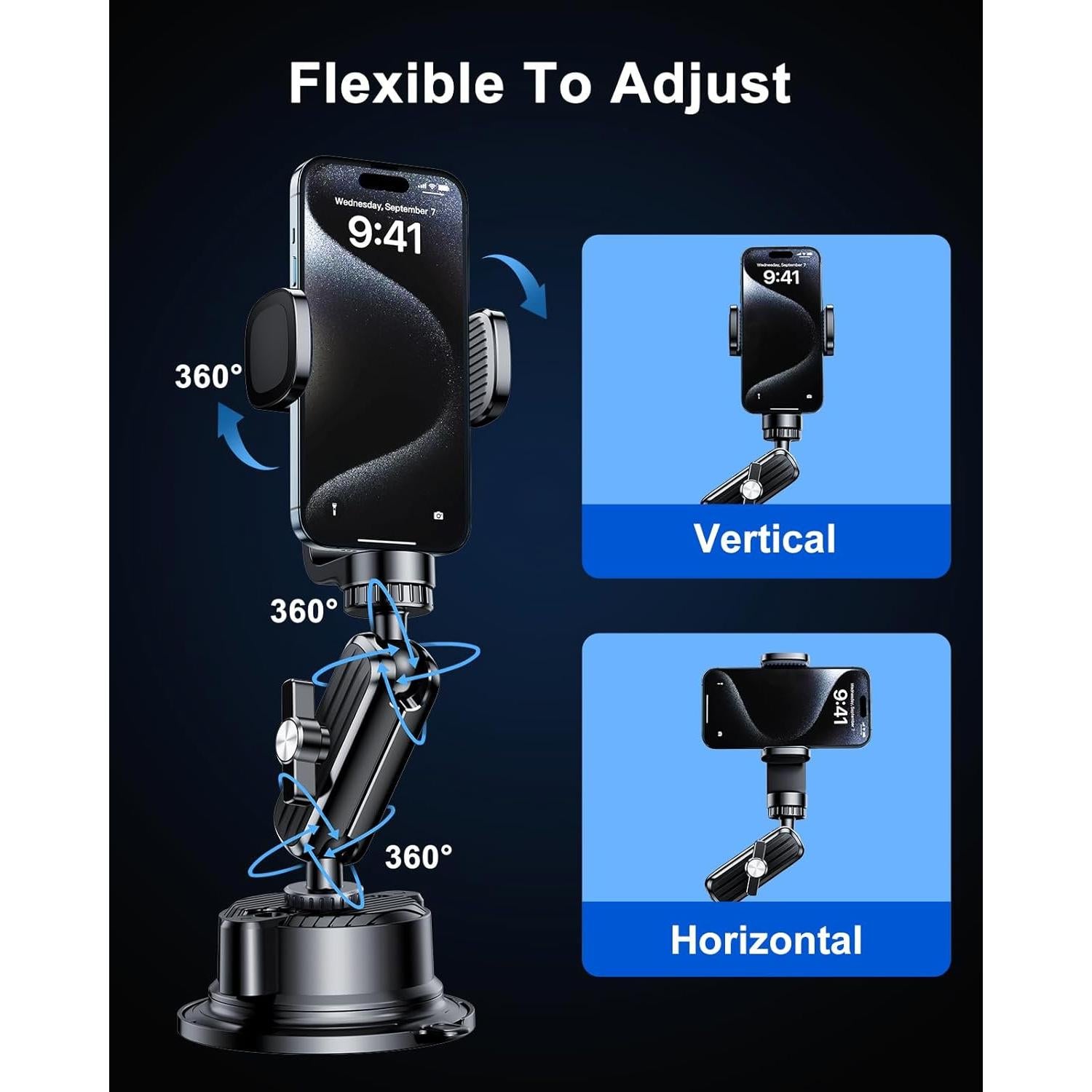 Soporte de Ventosa DICMKY para GoPro Hero 12/11/10/9 - Antivibración