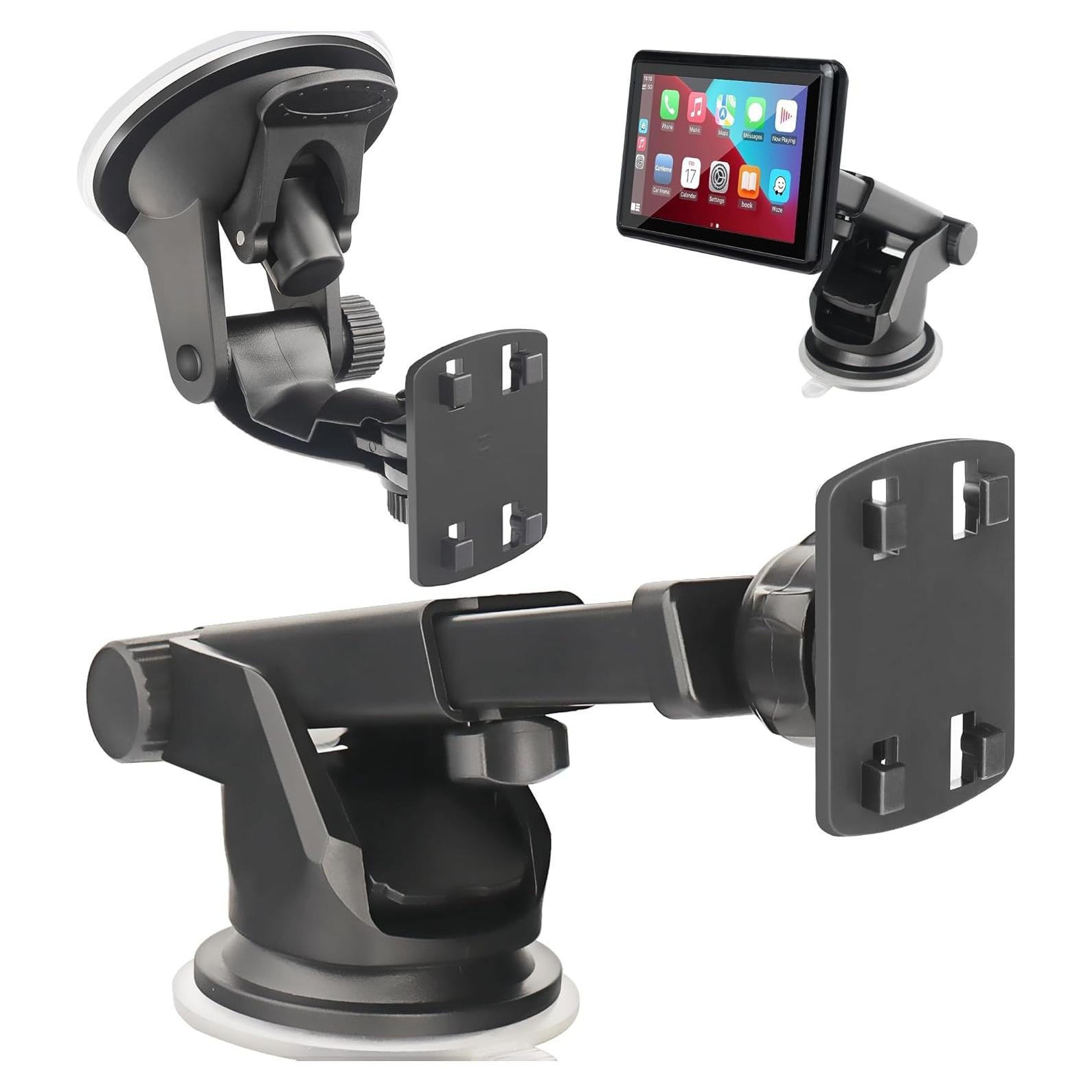 Soporte Doble para Monitor de Cámara de Respaldo Carplay 4.3-10"