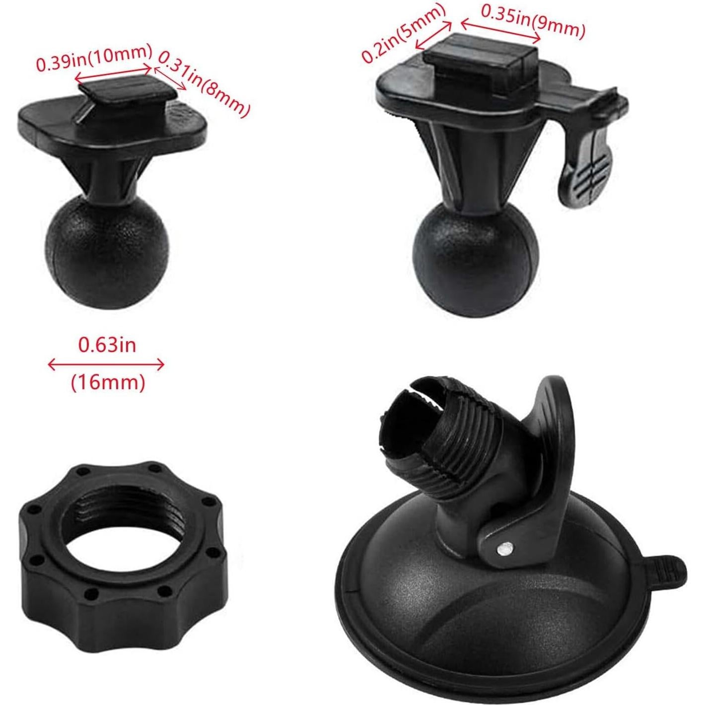 Soporte de Ventosa para Cámara Dash MILsEnse XIPAN - Firme y Ajustable