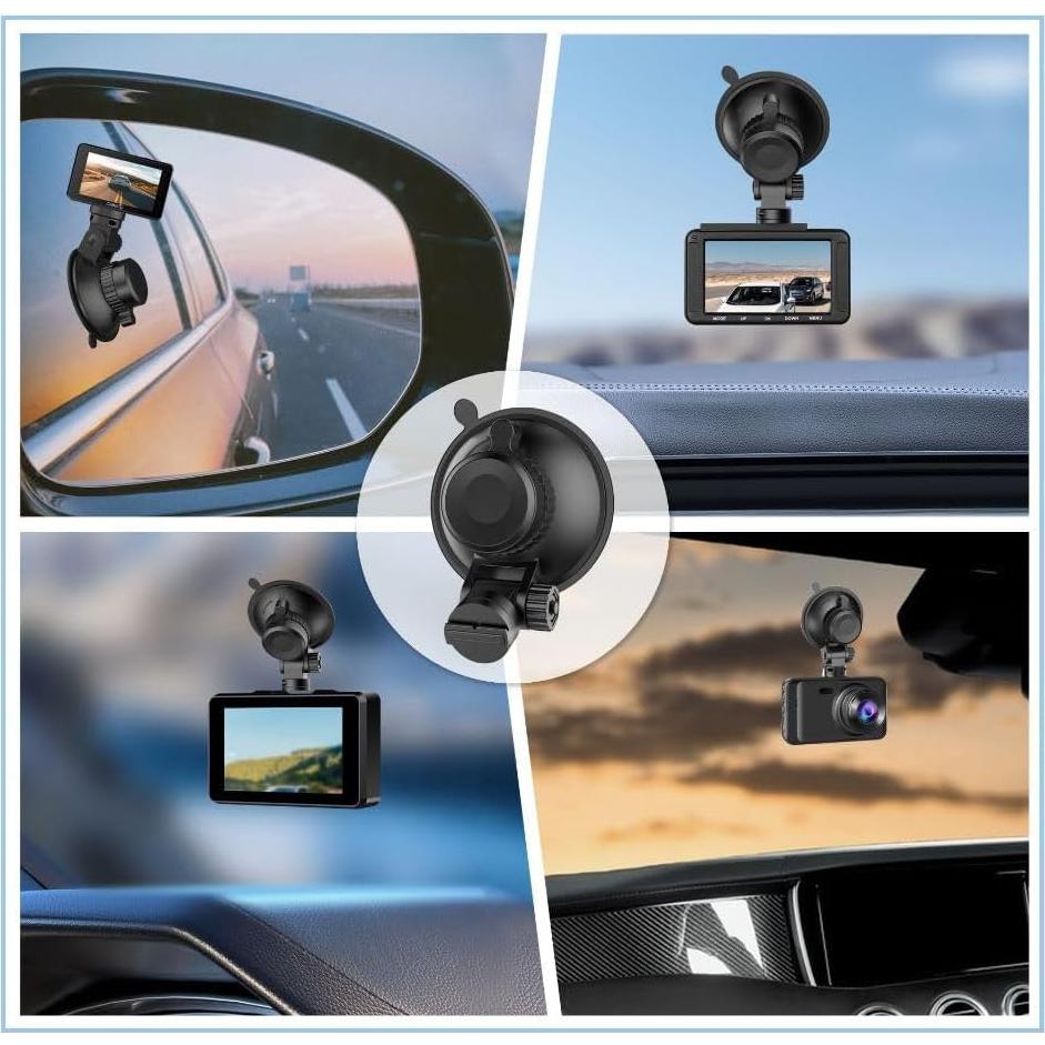 Soporte de Ventosa para Cámara de Tablero R2-4K - Negro