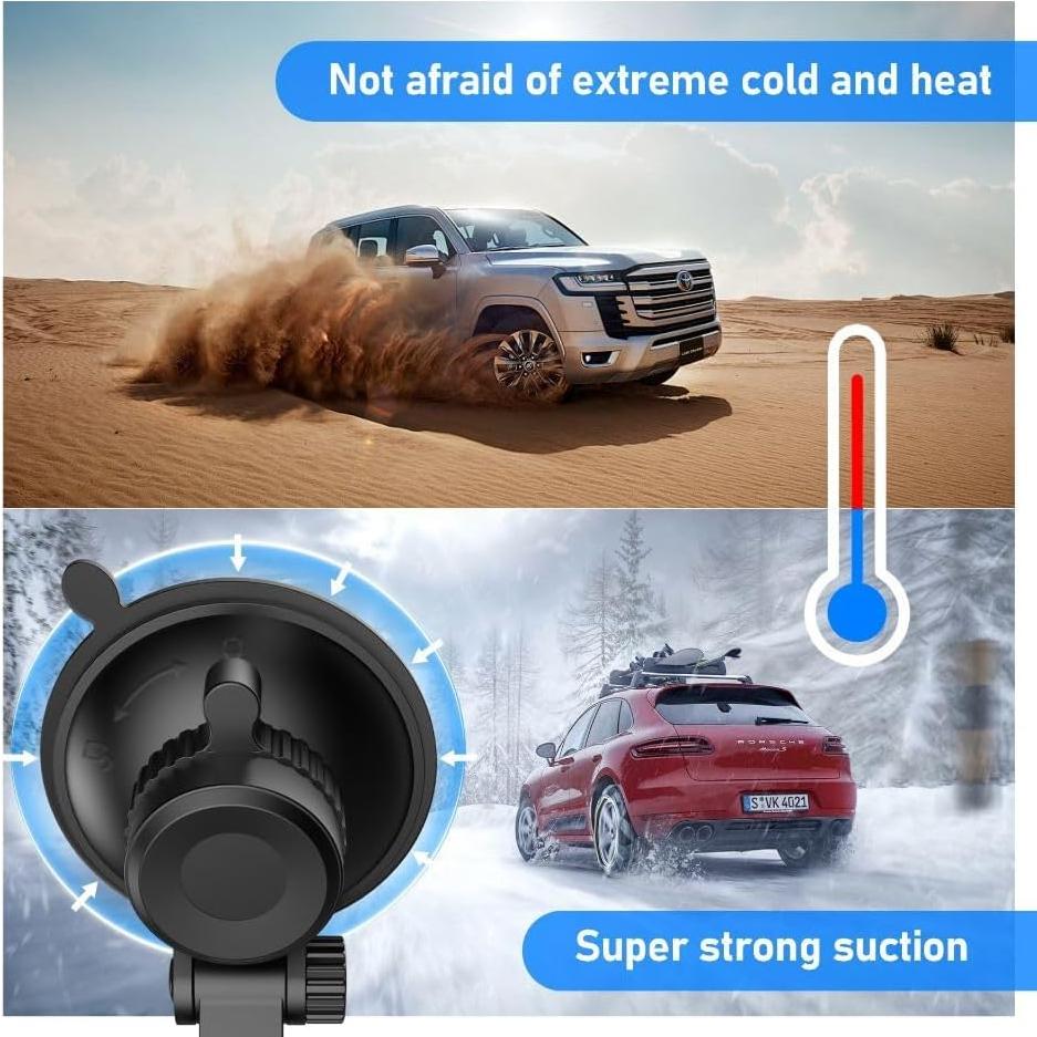 Soporte de Ventosa para Cámara de Tablero R2-4K - Negro