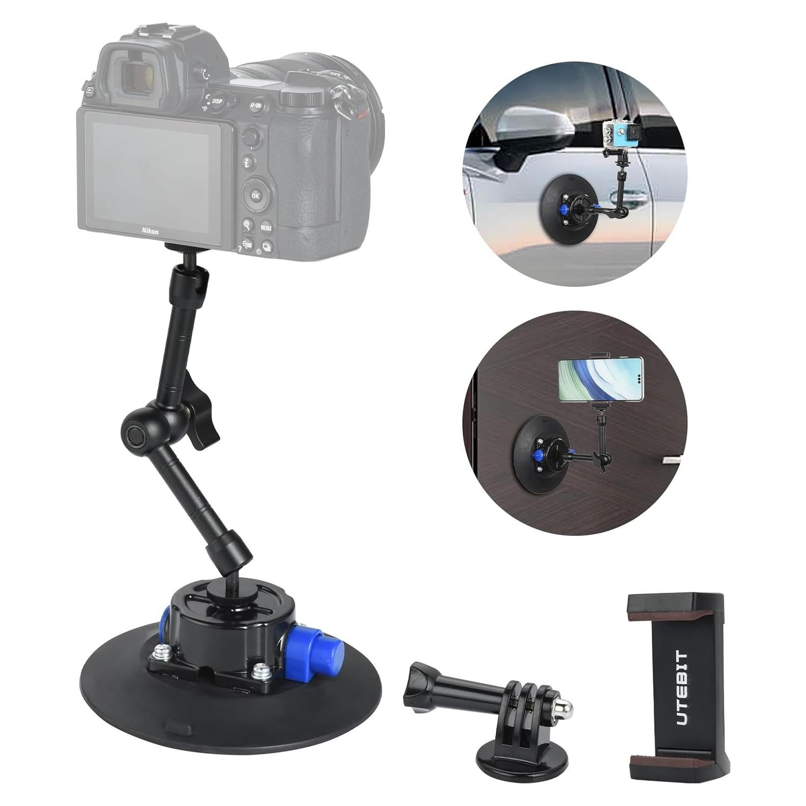 Soporte de Ventosa UTEBIT 15.2cm para Cámara y Teléfono