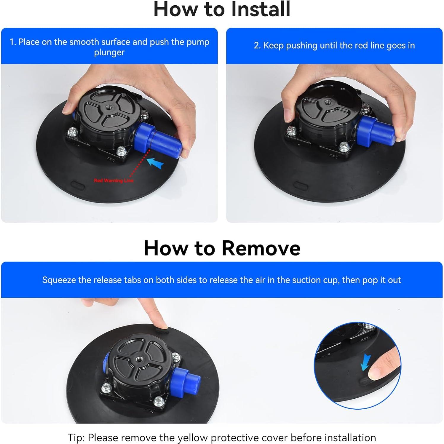 Soporte de Ventosa UTEBIT 15.2cm para Cámara y Teléfono