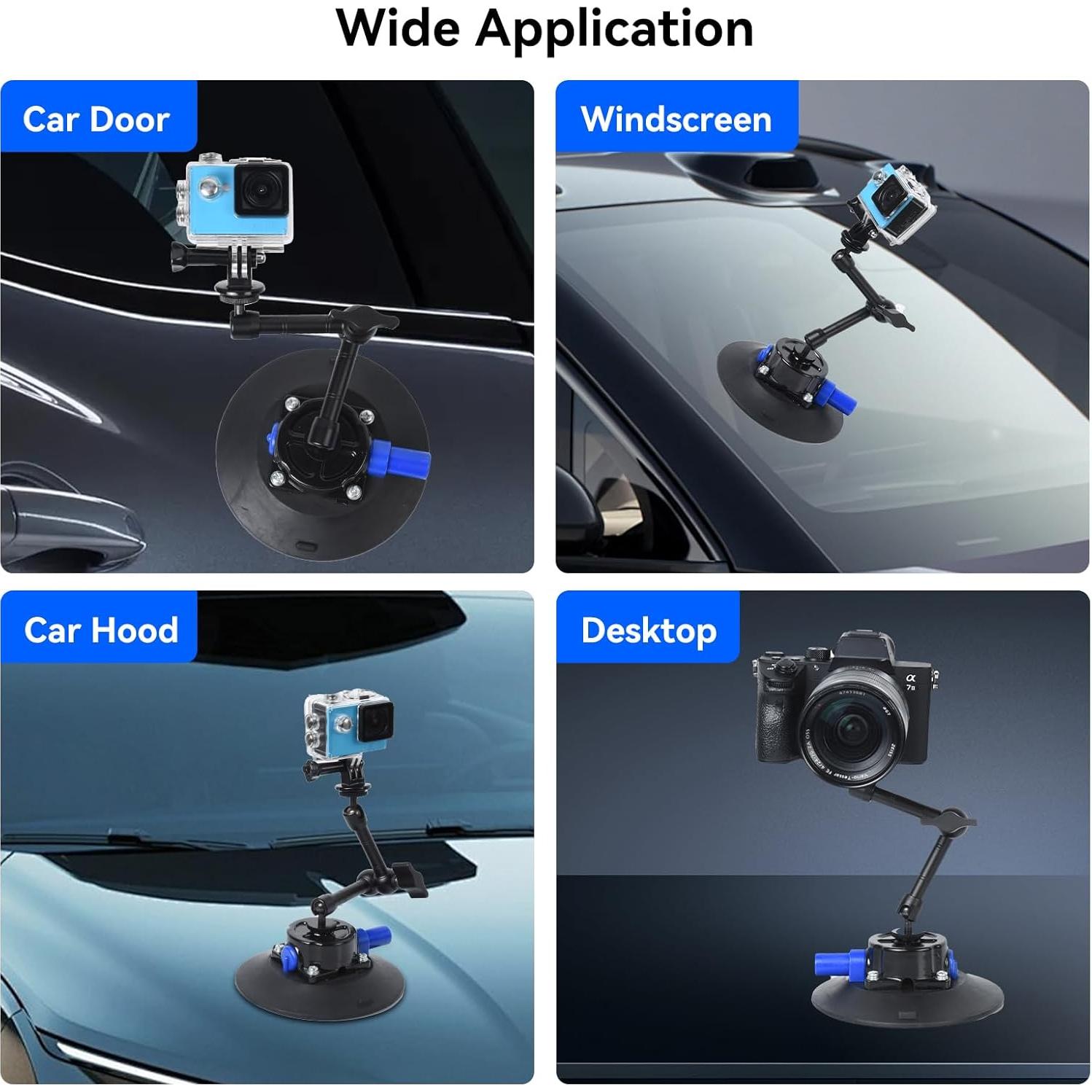 Soporte de Ventosa UTEBIT 15.2cm para Cámara y Teléfono