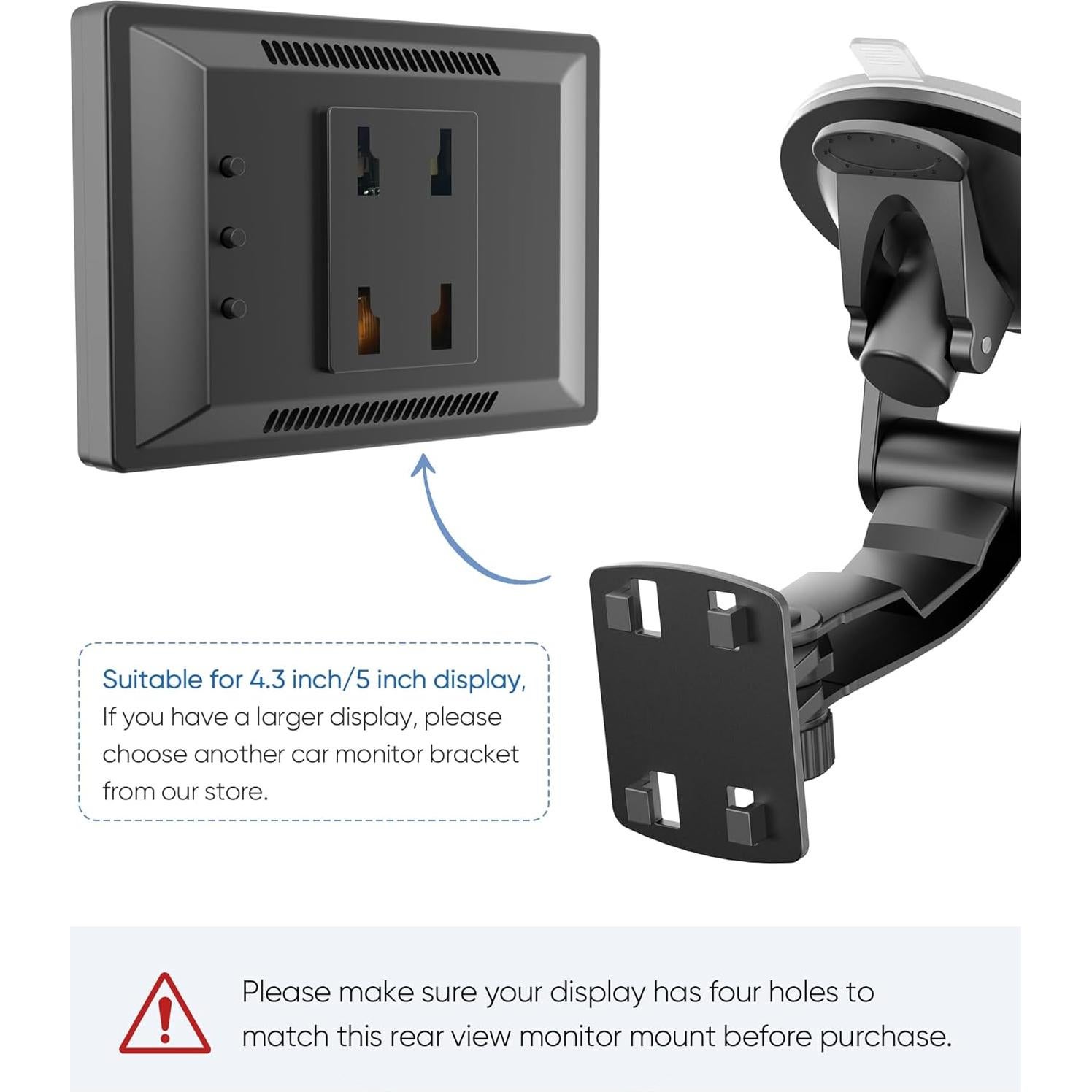 Soporte de Parabrisas PixelMan para Monitor de Cámara 4.3"