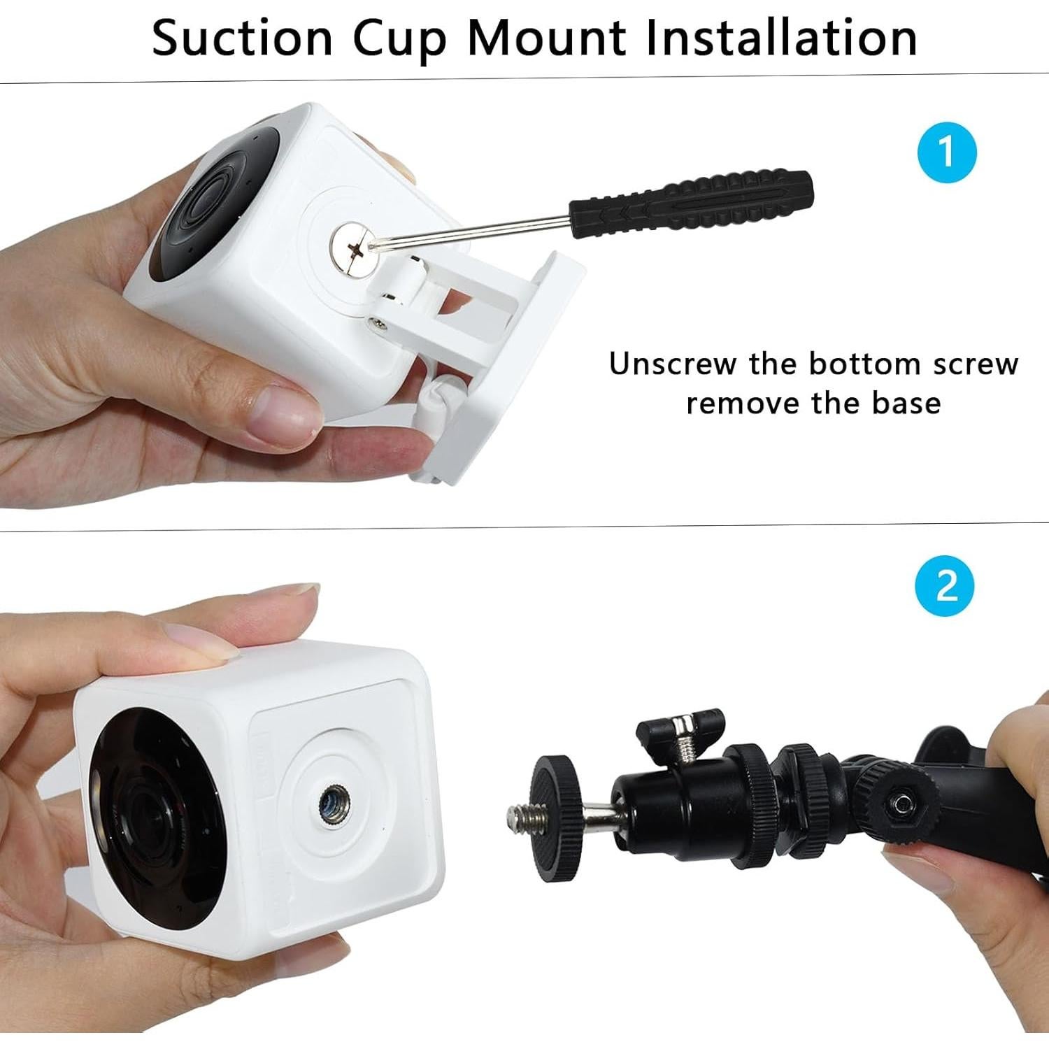 Soporte de Ventosa TEKCAM para Cámaras Blink - Paquete de 2