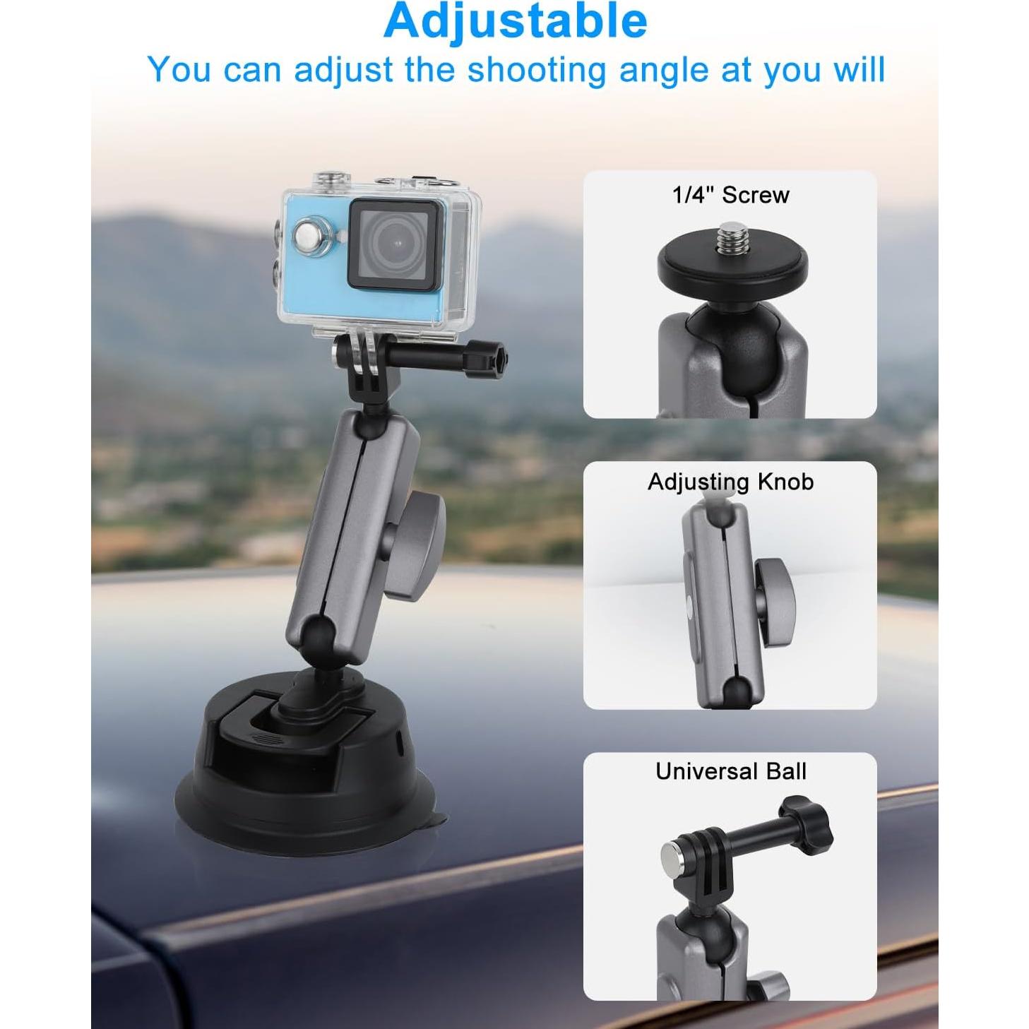 Soporte para teléfono de coche UTEBIT con ventosa 360°