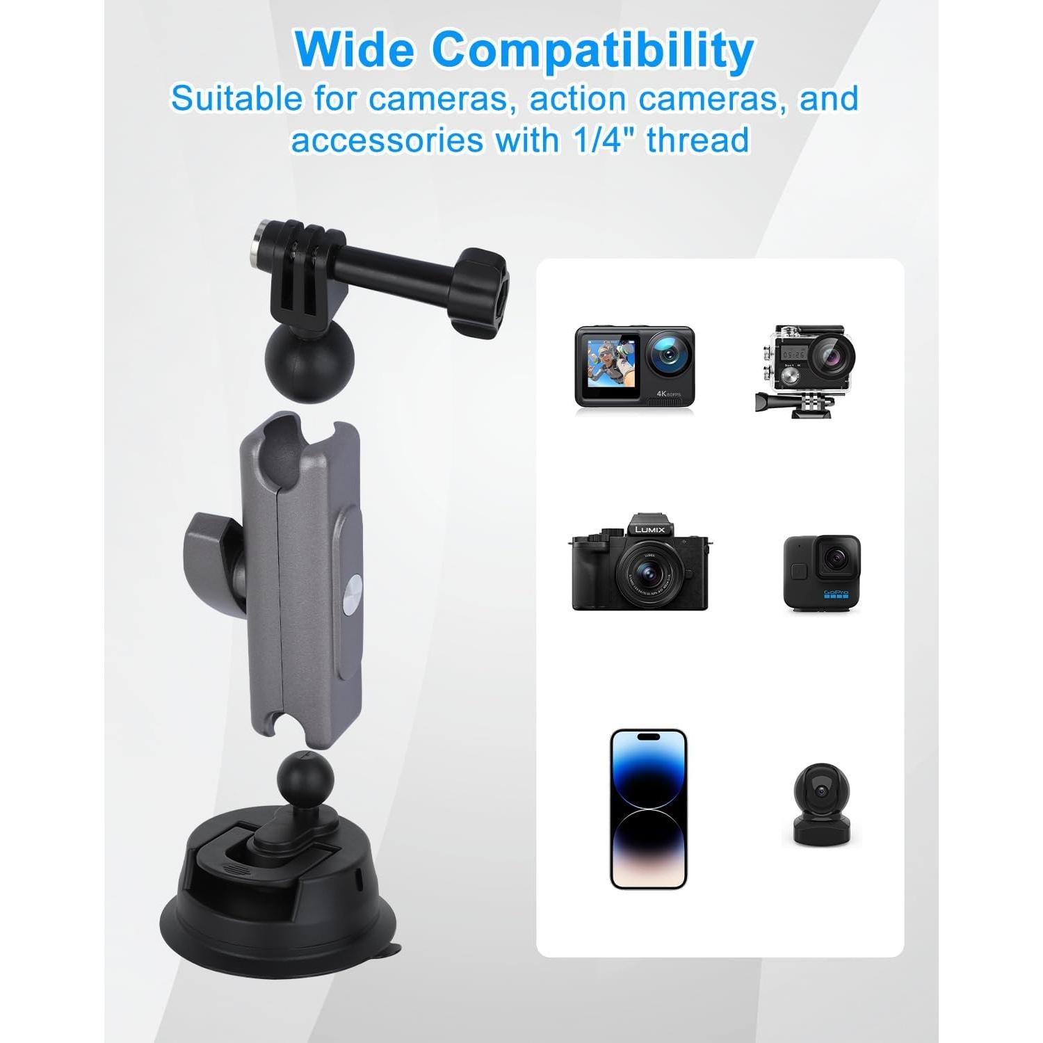 Soporte para teléfono de coche UTEBIT con ventosa 360°