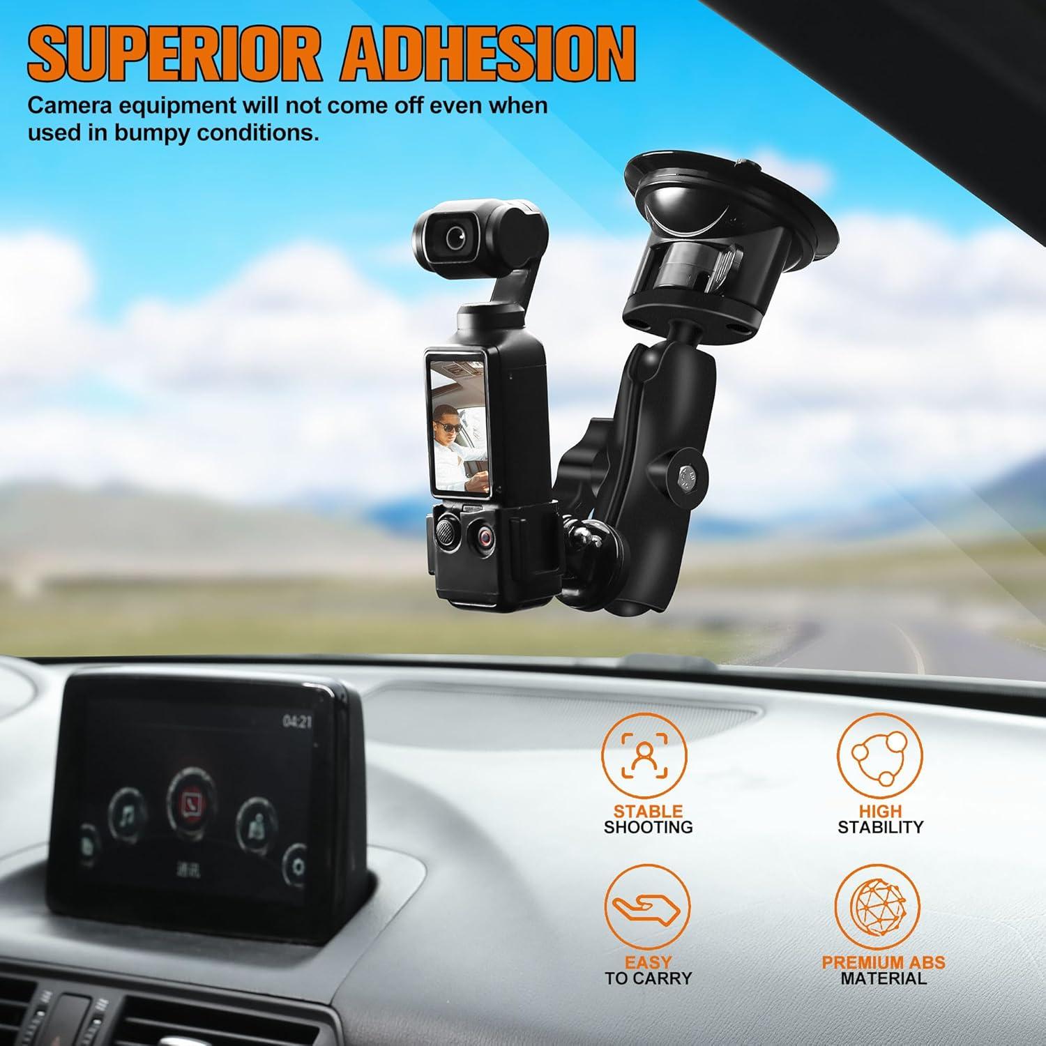 Soporte de Ventosa KOQEIEY para DJI Osmo Pocket 3 y GoPro