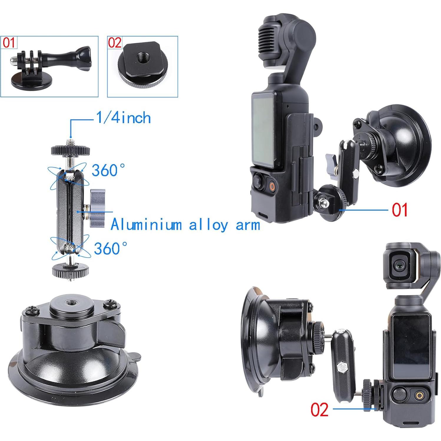 Kit Soporte Ventosa y Magnético DJI Pocket 3 - OP-11