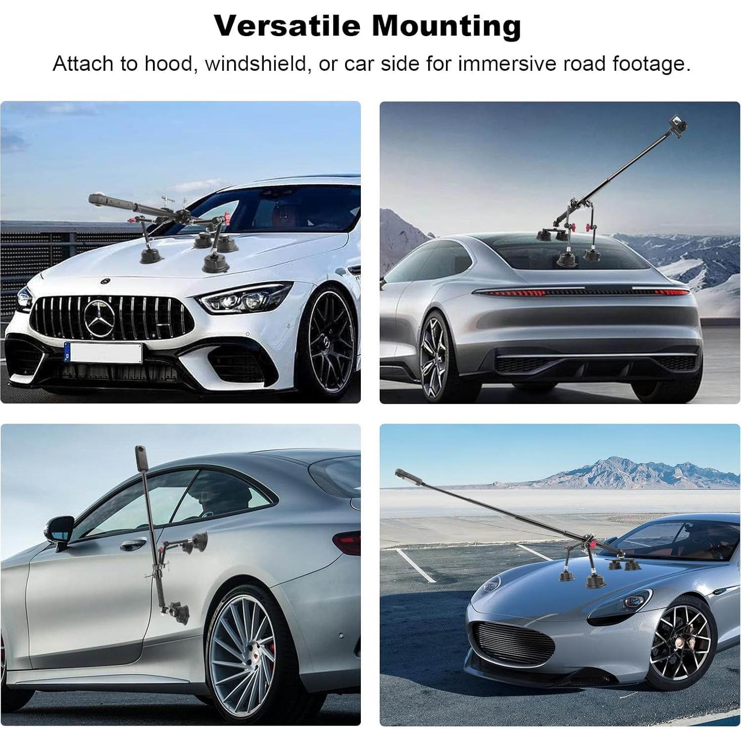 Kit de Montaje de Ventosa para Coche Mechrig SY025 - Soporte de Cámara de Acción