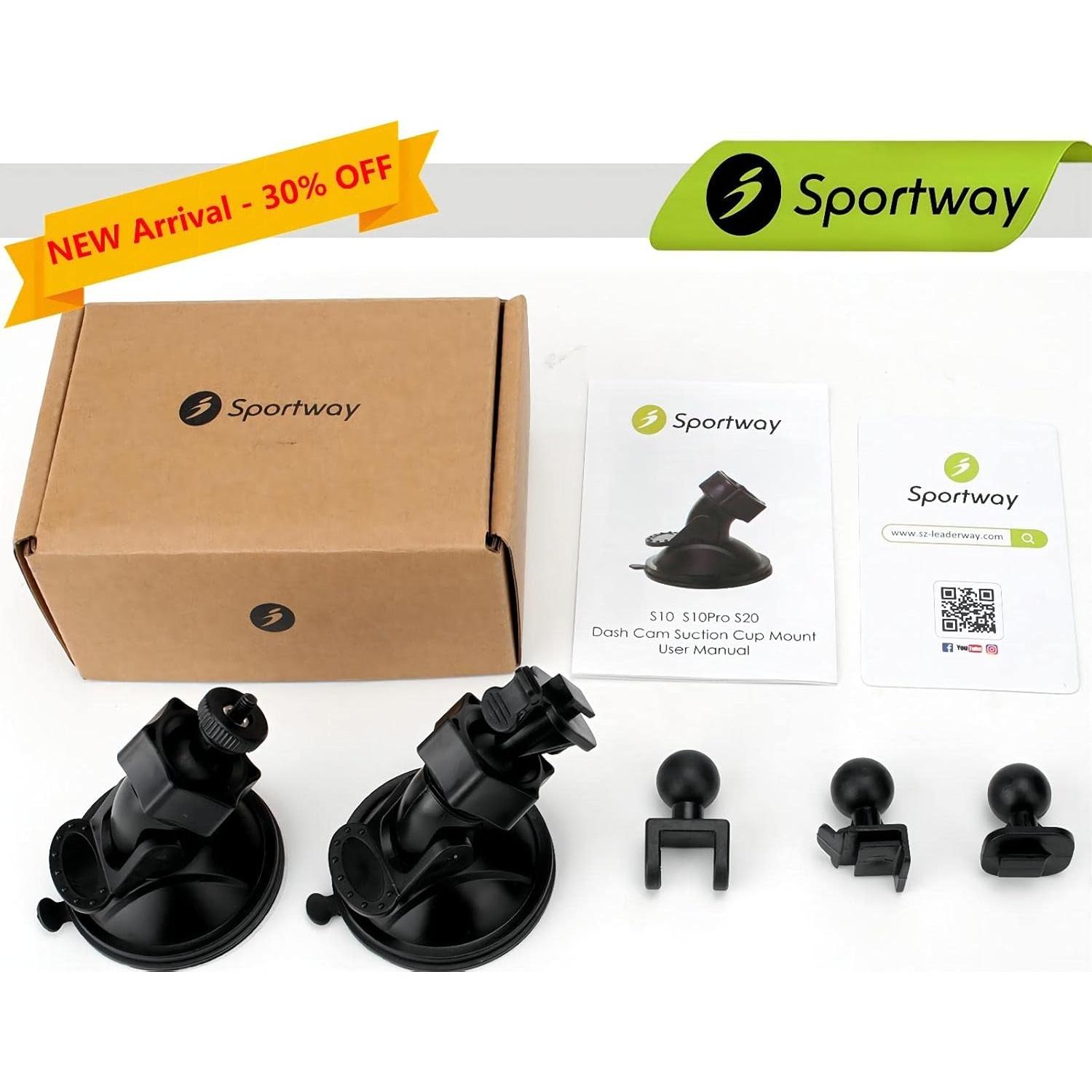 Soporte de Ventosa Sportway S20 para Cámara de Salpicadero