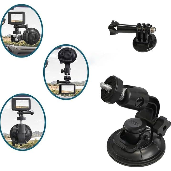 Soporte de Succión Reflex 9cm para GoPro y Smartphones