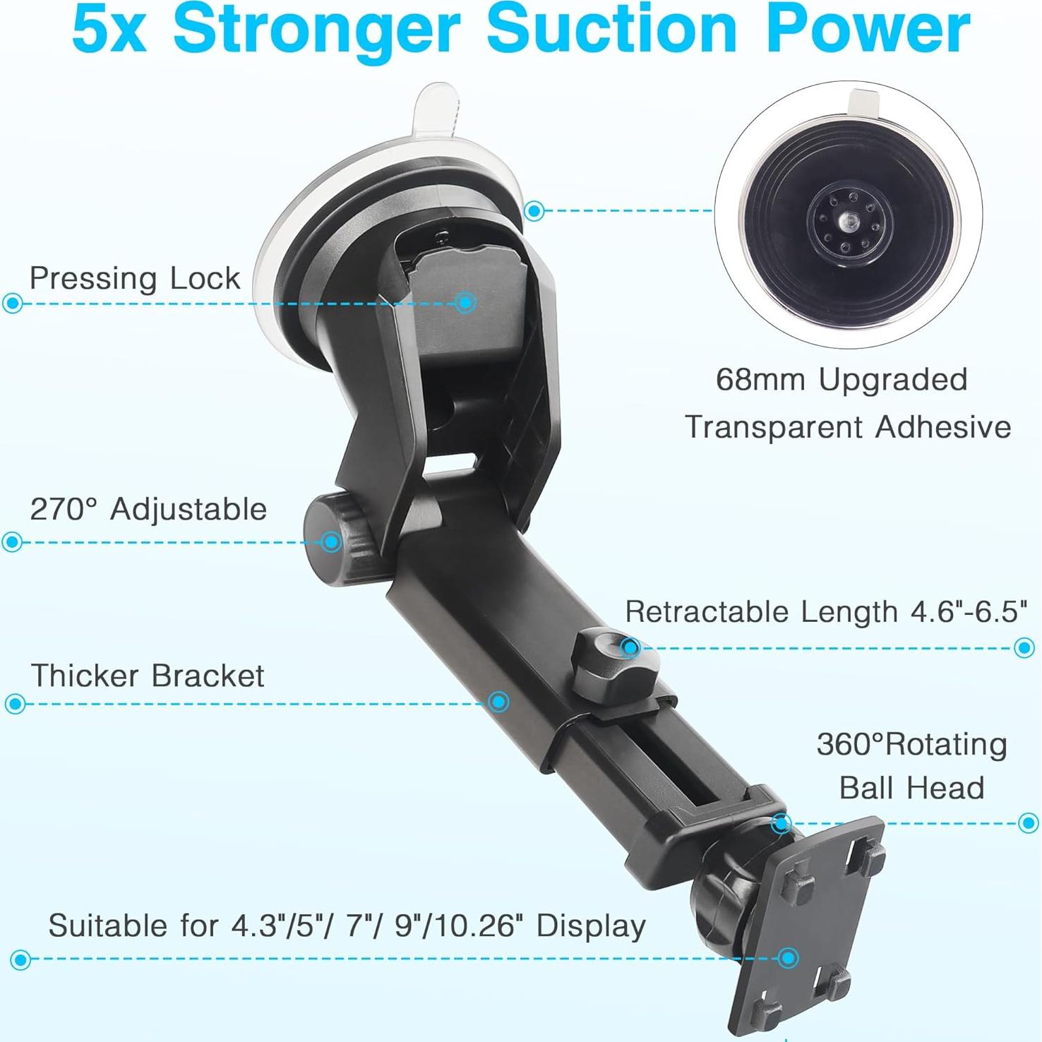 Soporte de Monitor de Cámara de Respaldo Liaochengshi 360°