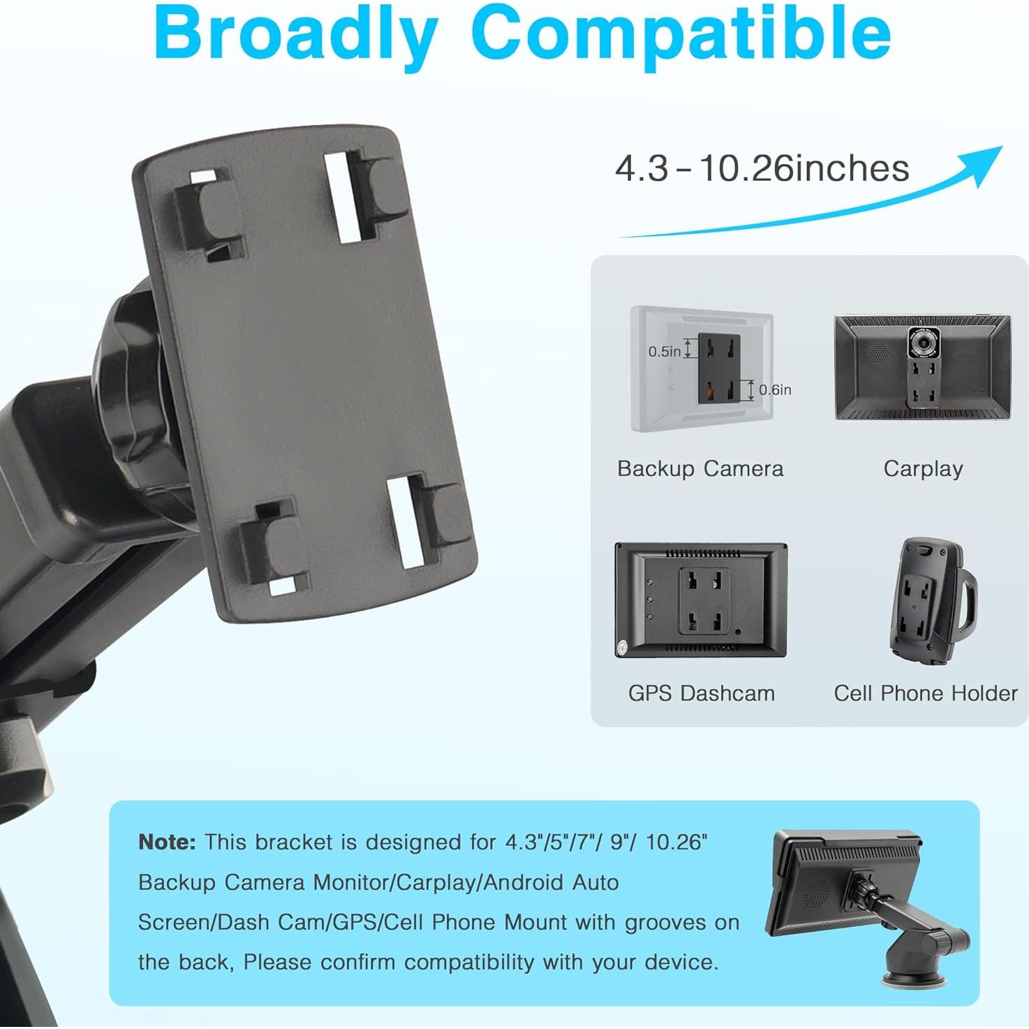 Soporte de Monitor de Cámara de Respaldo Liaochengshi 360°