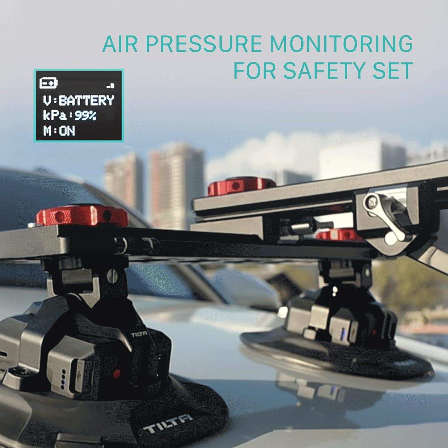 Ventosa Electrónica Tilta 4.5" con Soporte Universal y Carga Rápida