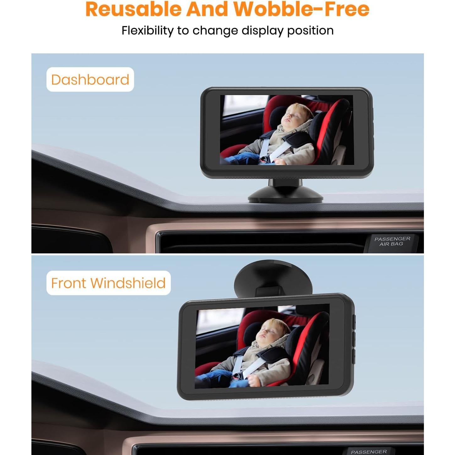 Soporte de Ventosa Babyvue para Cámara de Bebés - Fácil Instalación