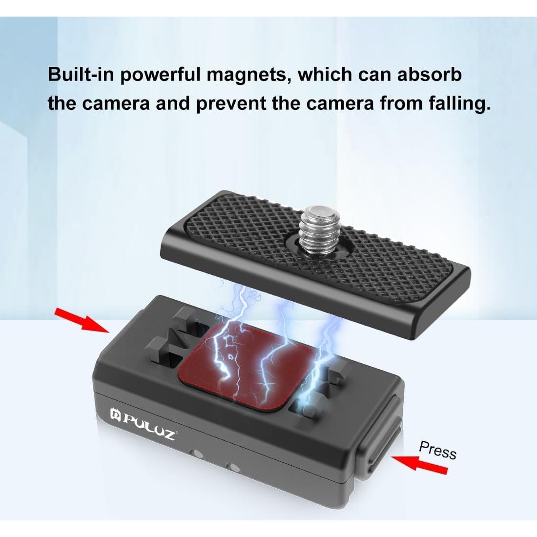 Montaje Rápido PULUZ para Insta360 Ace Pro - Adaptador Magnético