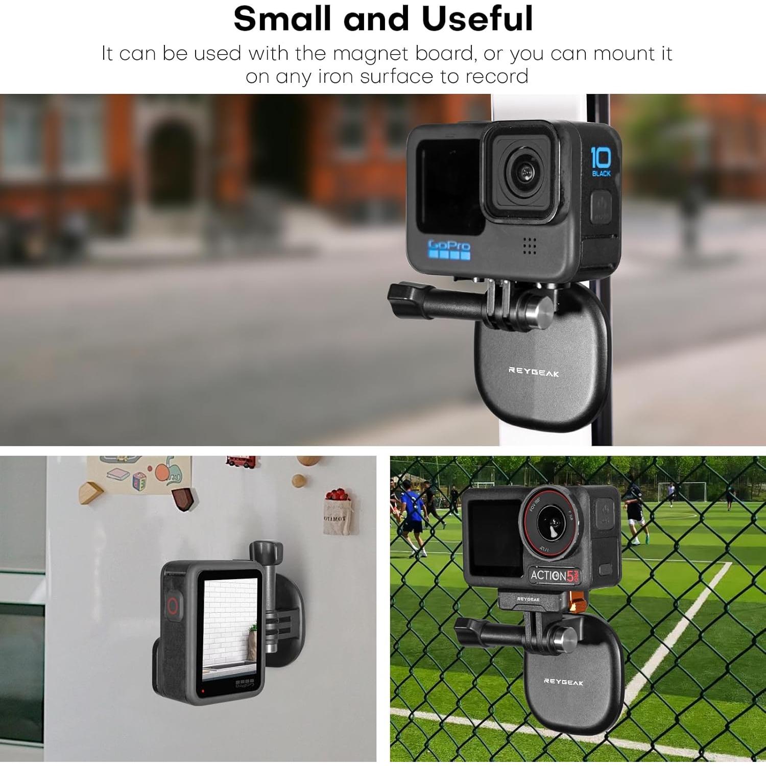 Soporte Magnético para Pecho REYGEAK para GoPro Hero 13/12/11/10/9