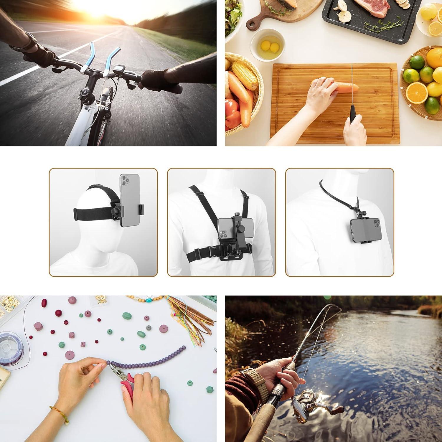 Kit de Montaje 3 en 1 para Teléfono ChromLives - Pecho, Cabeza y Cuello