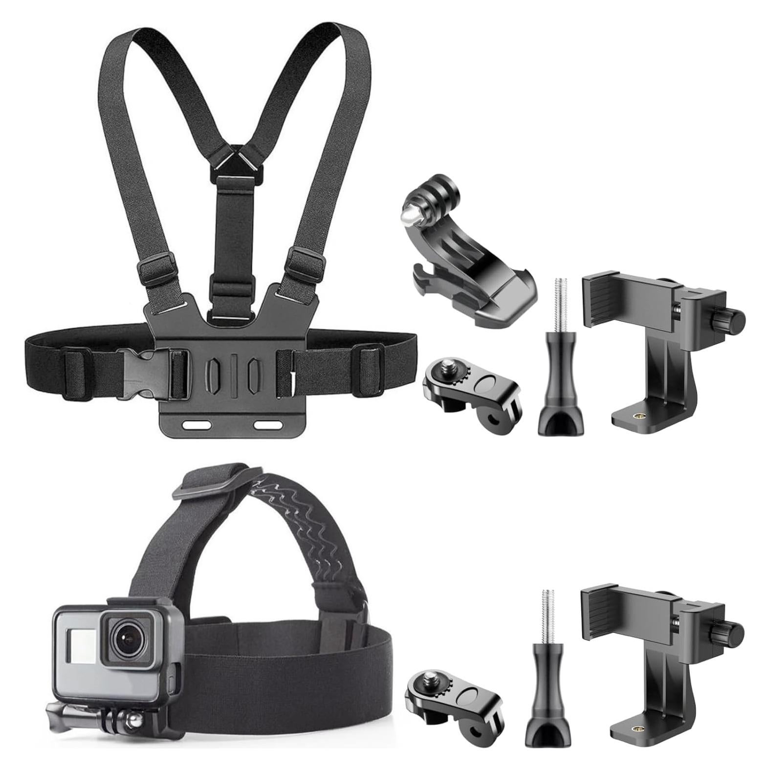 Kit de Soporte para VLOG y POV KUANVE - Arnés Pecho y Cabeza