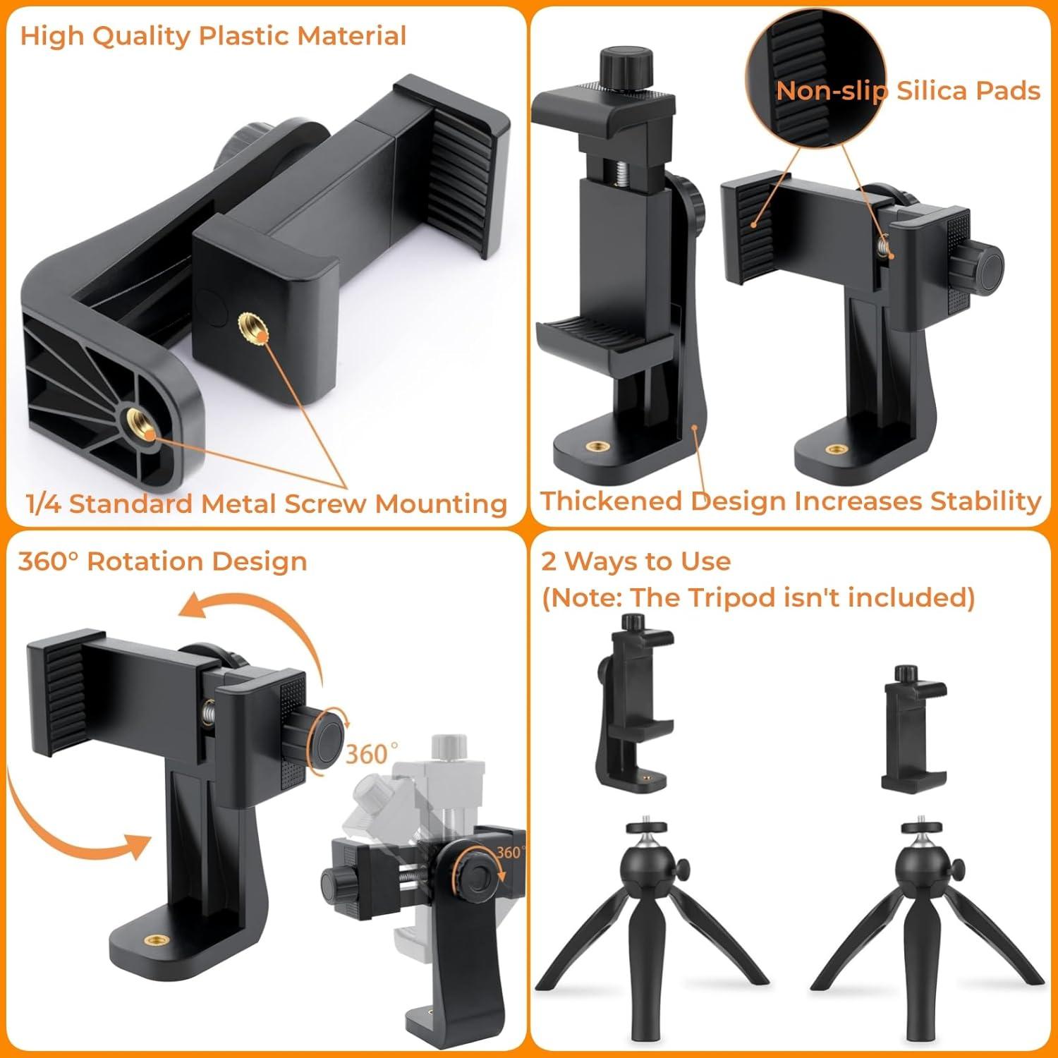 Kit de Soporte para VLOG y POV KUANVE - Arnés Pecho y Cabeza