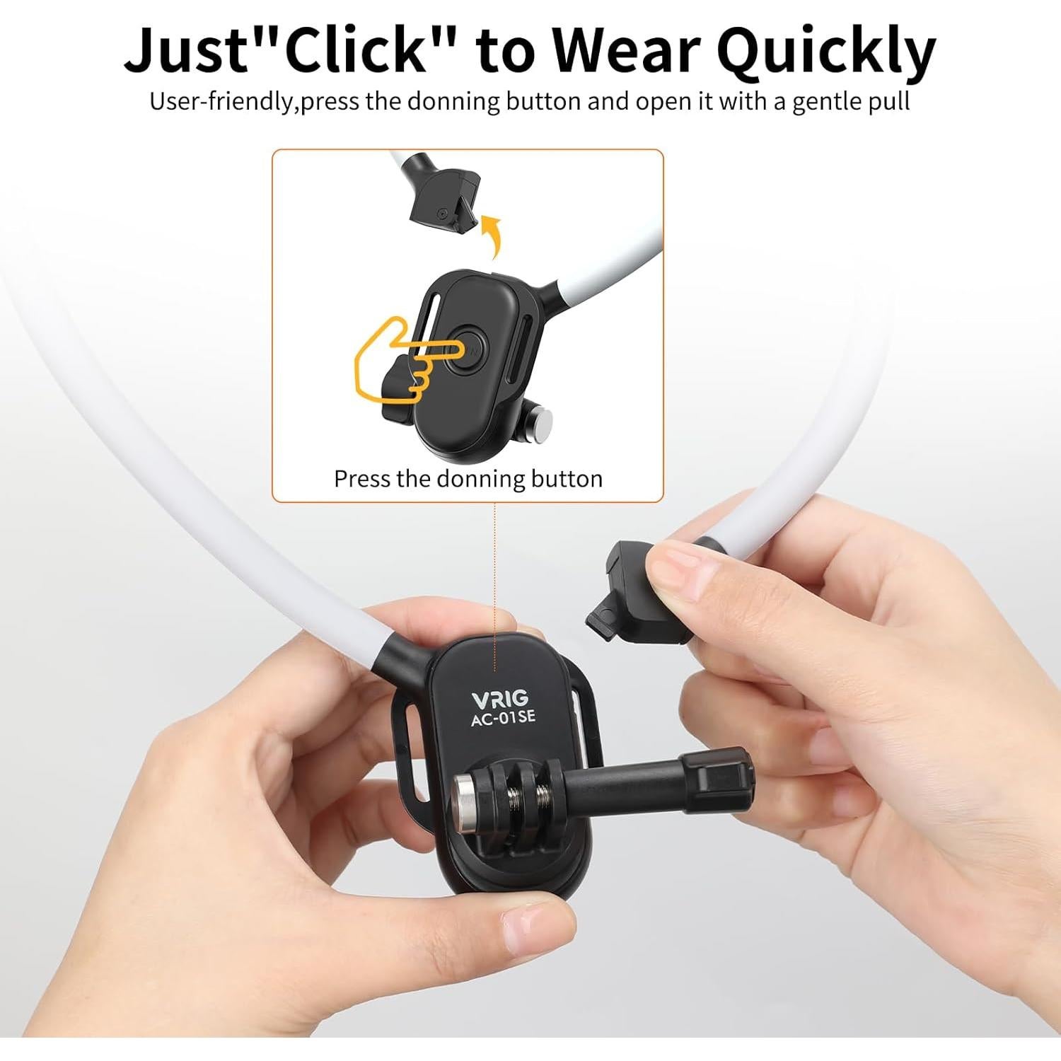 Soporte de Cuello VRIG AC-01 SE para Cámara de Acción