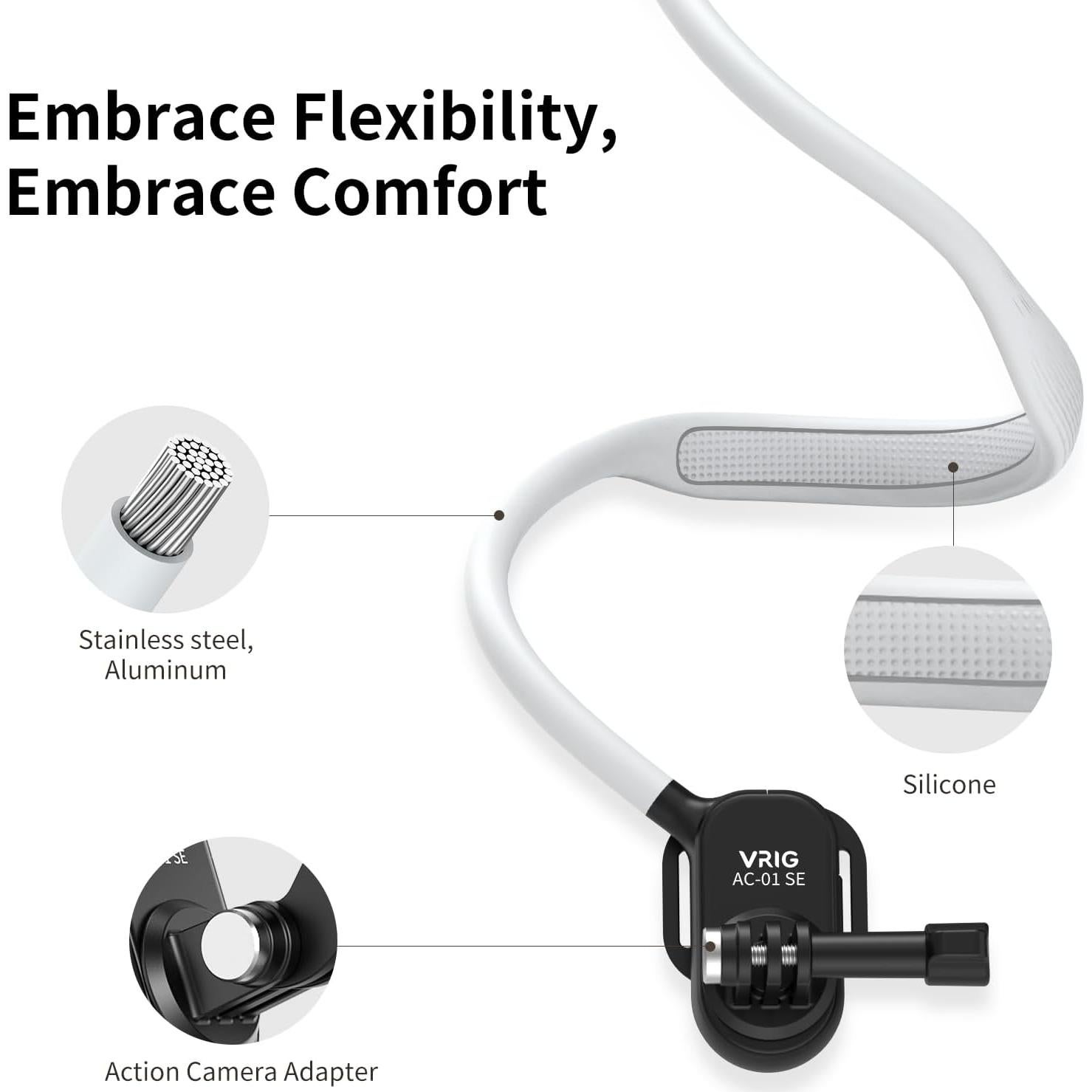 Soporte de Cuello VRIG AC-01 SE para Cámara de Acción