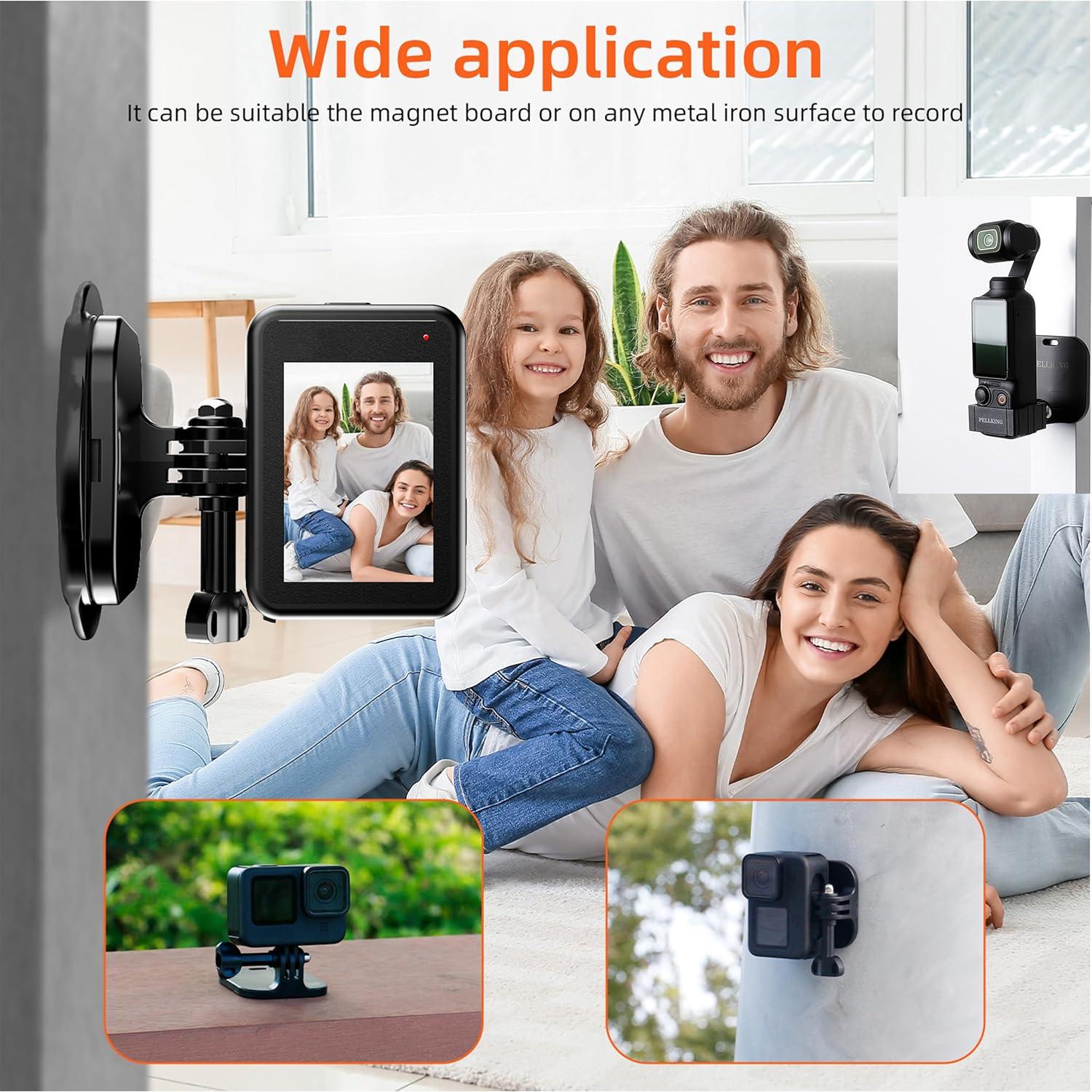 Soporte Magnético Multifuncional PellKing para DJI Osmo Pocket 3 y GoPro