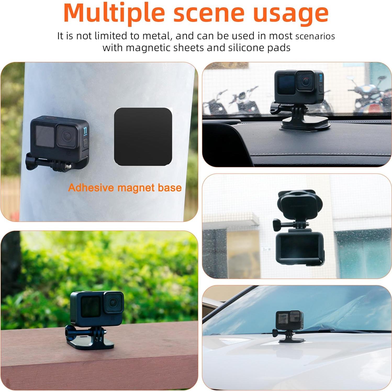 Soporte Magnético Multifuncional PellKing para DJI Osmo Pocket 3 y GoPro