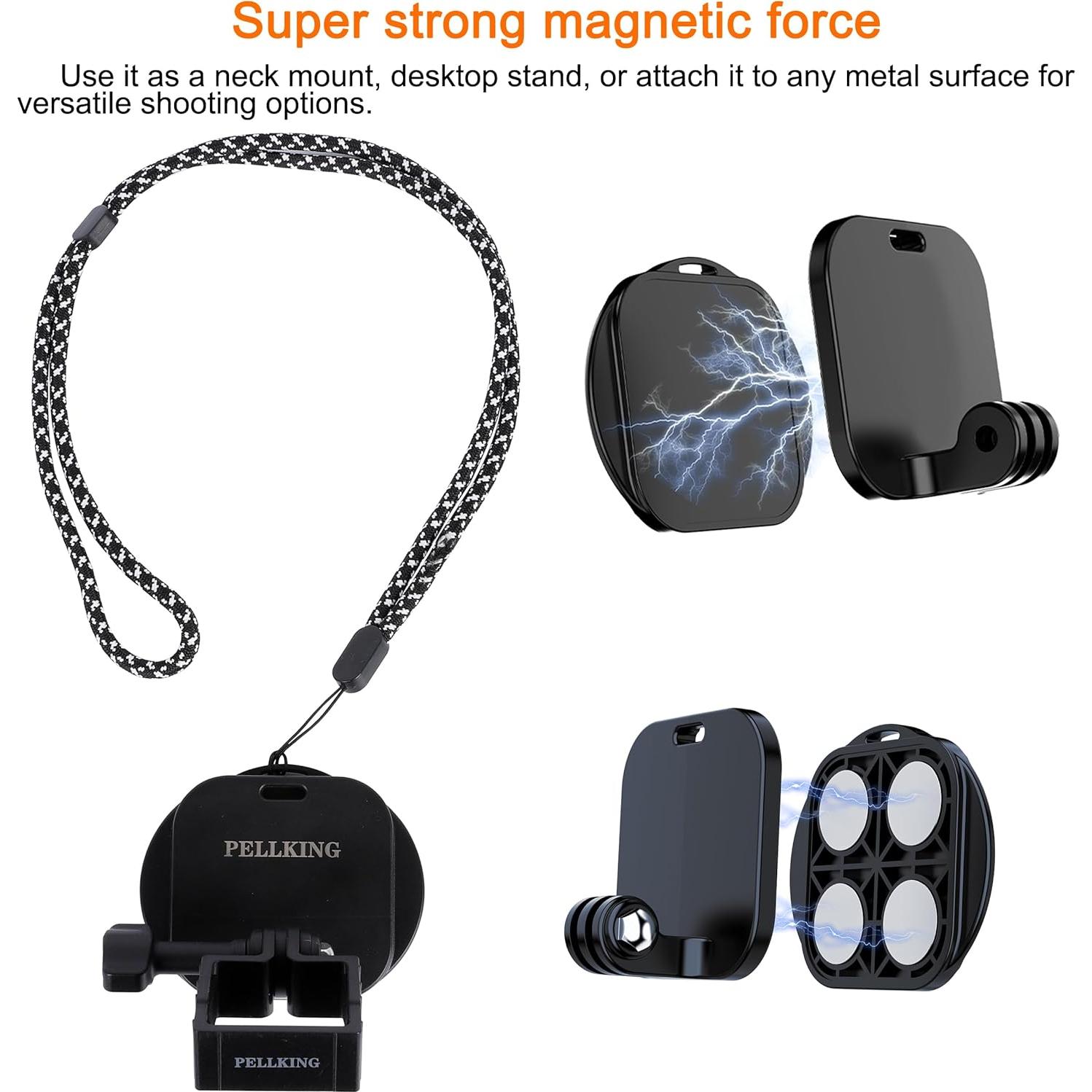 Soporte Magnético Multifuncional PellKing para DJI Osmo Pocket 3 y GoPro