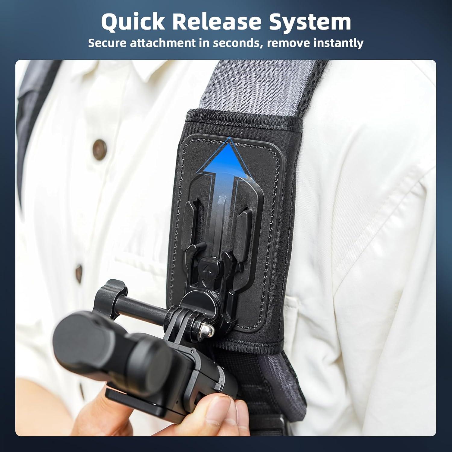 Soporte de Correa de Hombro BRDRC para Pocket 3 - Ajustable y Ligero