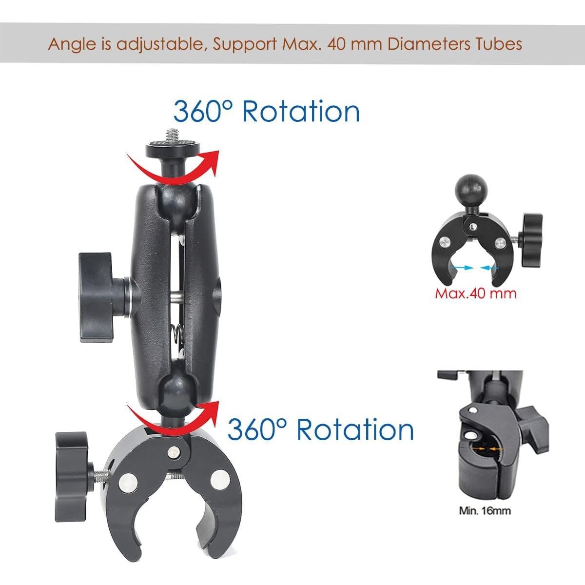 Kit de Montaje para Cámara de Acción FT - Manillar y Pecho