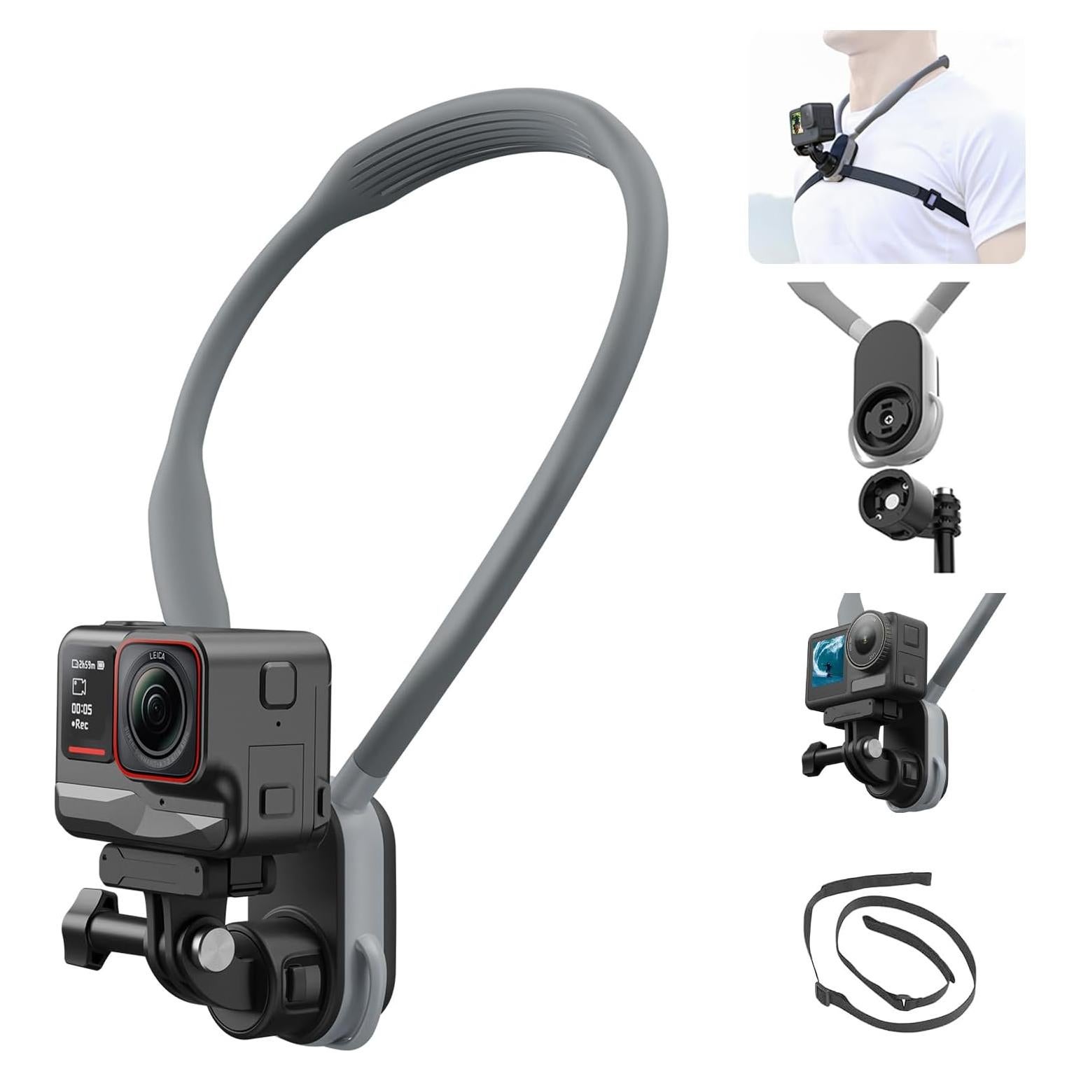 Soporte de Cuello AFAITH Max para GoPro y Teléfonos Móviles