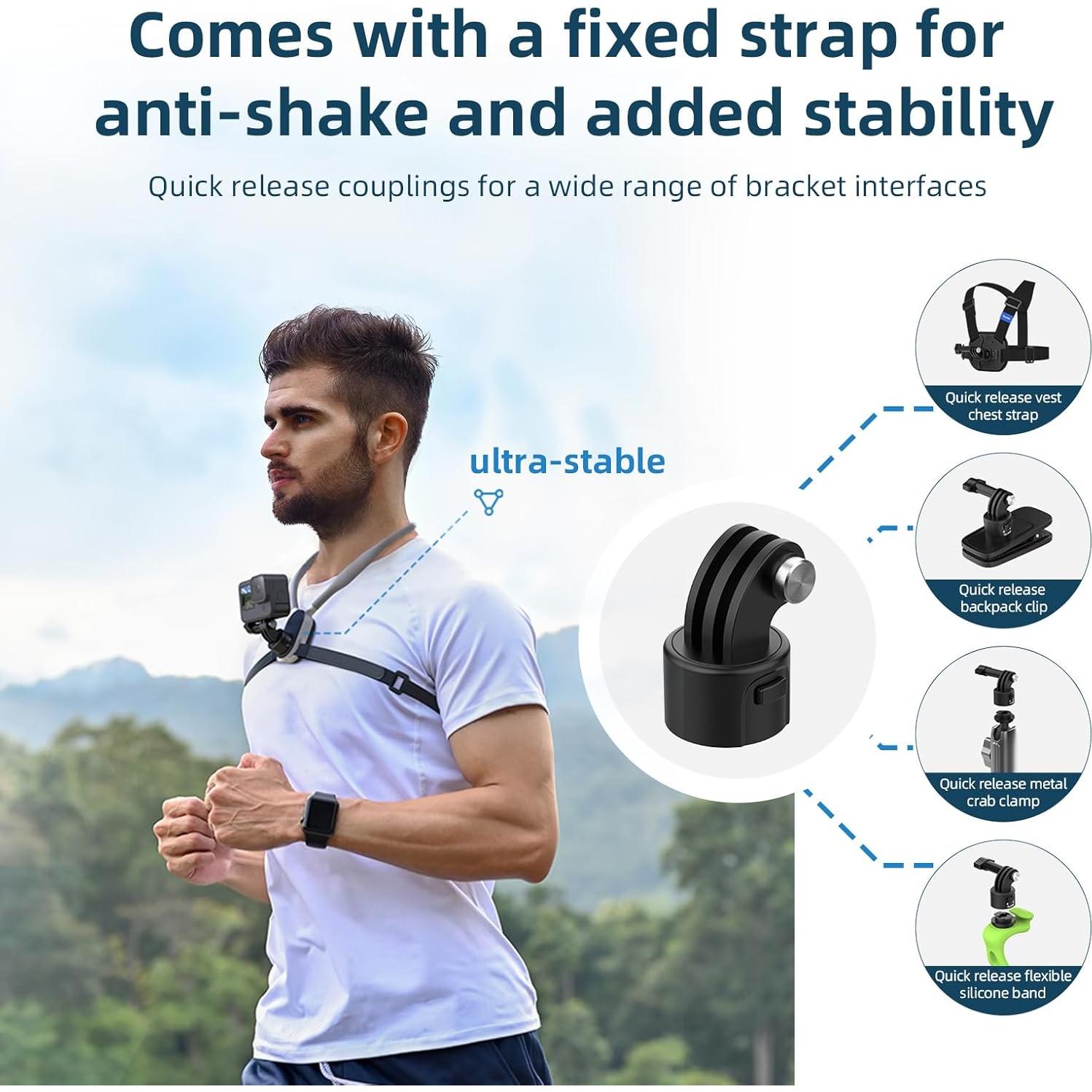 Soporte de Cuello AFAITH Max para GoPro y Teléfonos Móviles