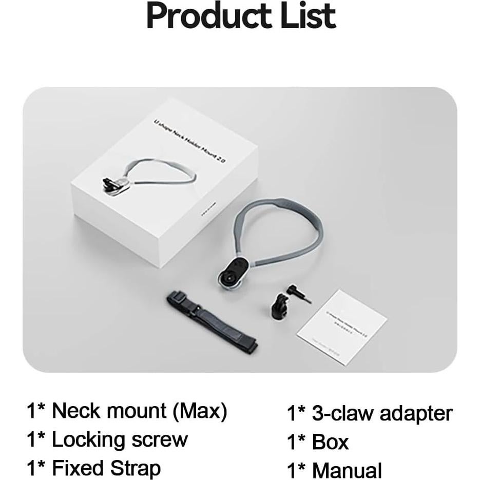 Soporte de Cuello AFAITH Max para GoPro y Teléfonos Móviles