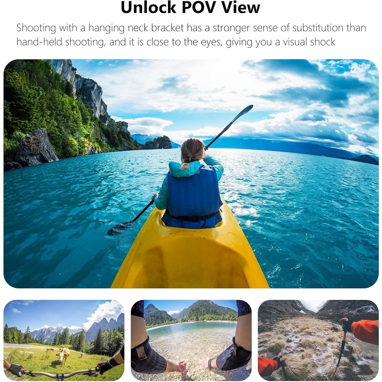 Soporte Magnético para Cuello YicDofu para Cámaras de Acción