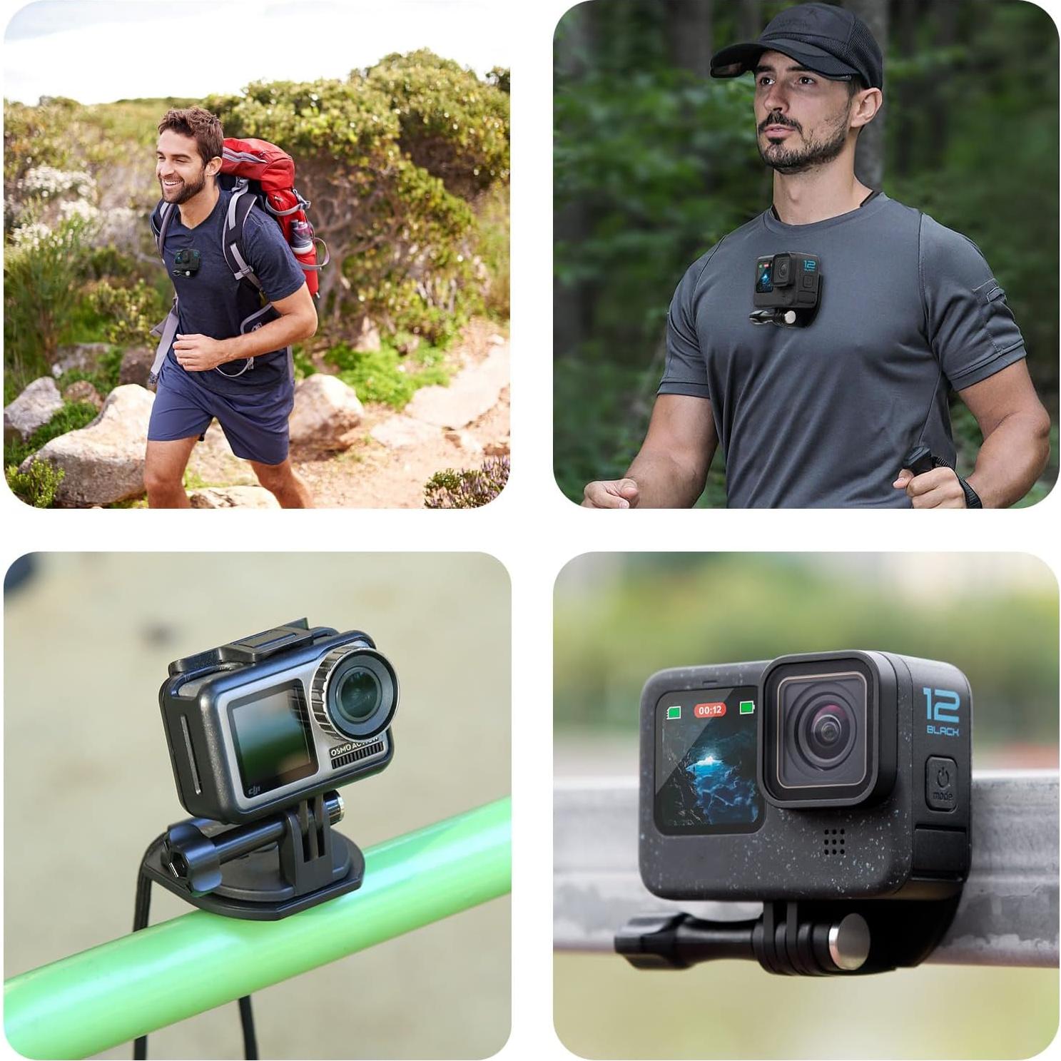 Soporte Magnético para Cuello YicDofu para Cámaras de Acción