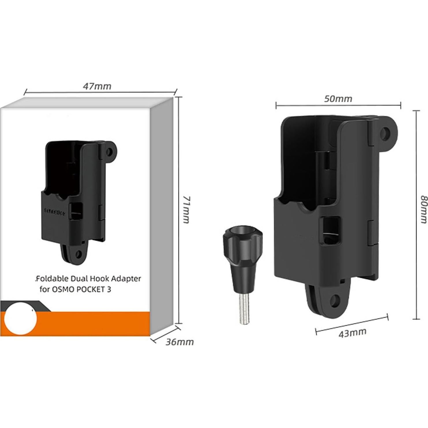 Adaptador de Extensión para Cámara DJI Osmo Pocket 3 - Soporte Magnético