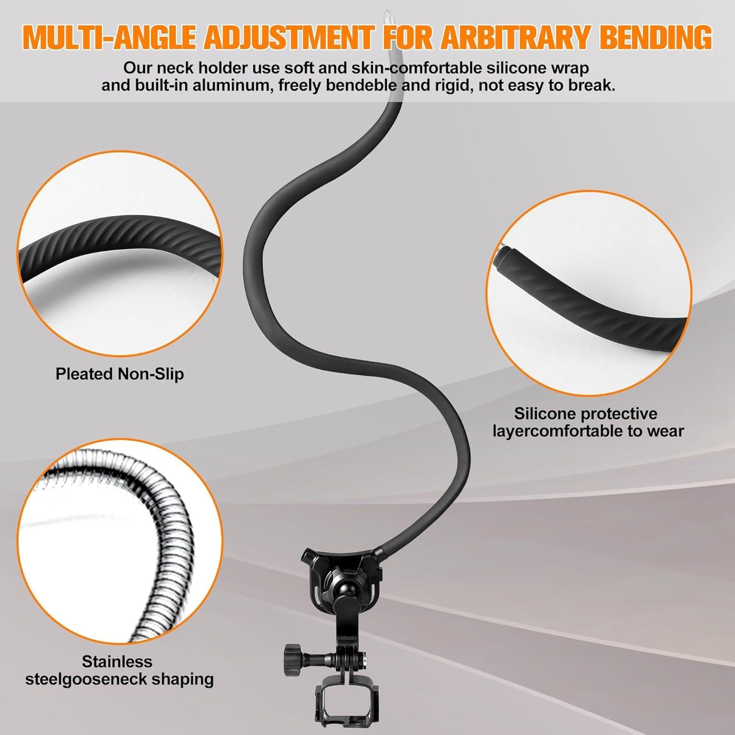 Soporte de Cuello Manos Libres KOQEIEY para DJI Osmo Pocket 3