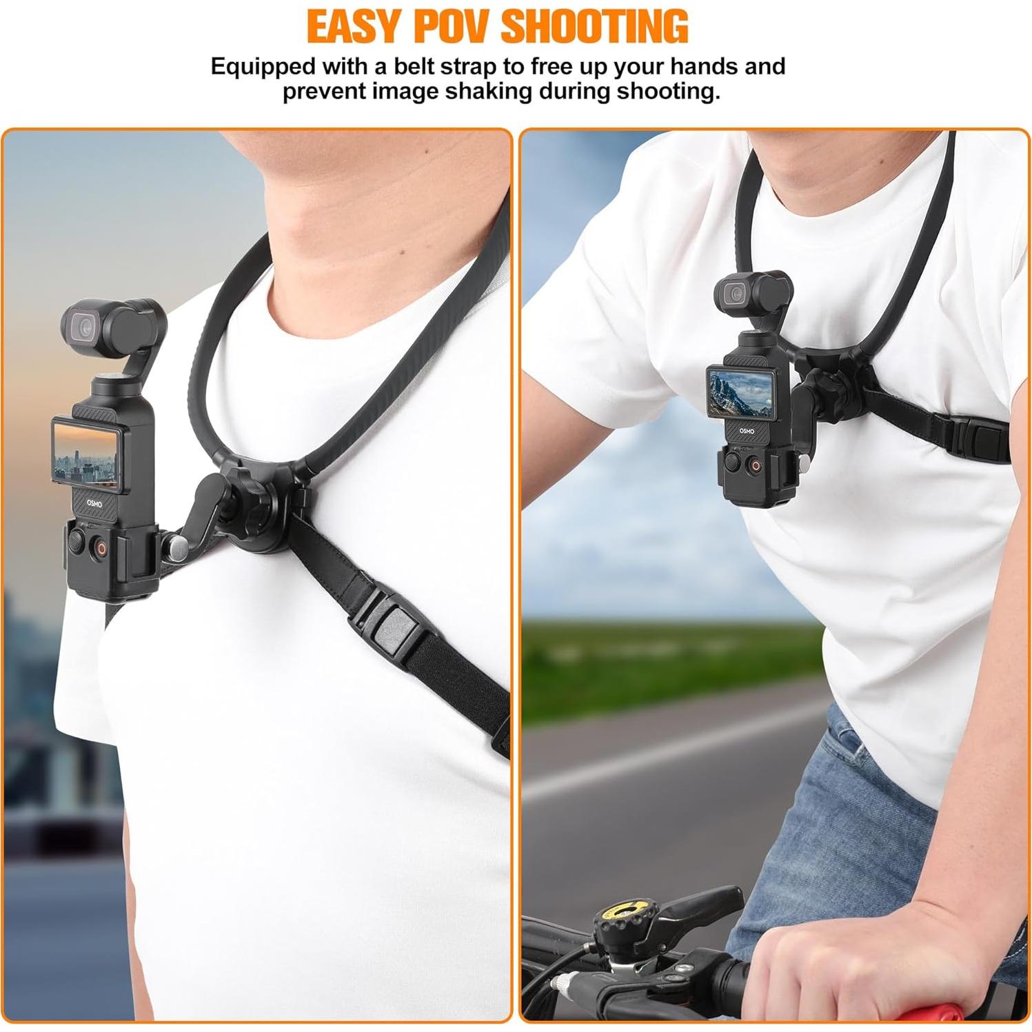 Soporte de Cuello Manos Libres KOQEIEY para DJI Osmo Pocket 3