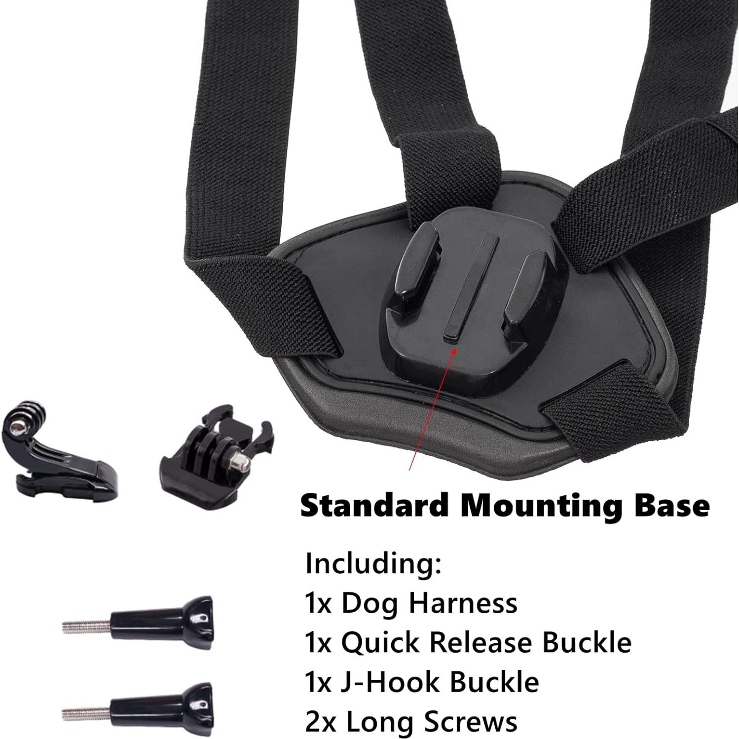 Arnés Ajustable para Perros Besvalo con 2 Bases para Gopro