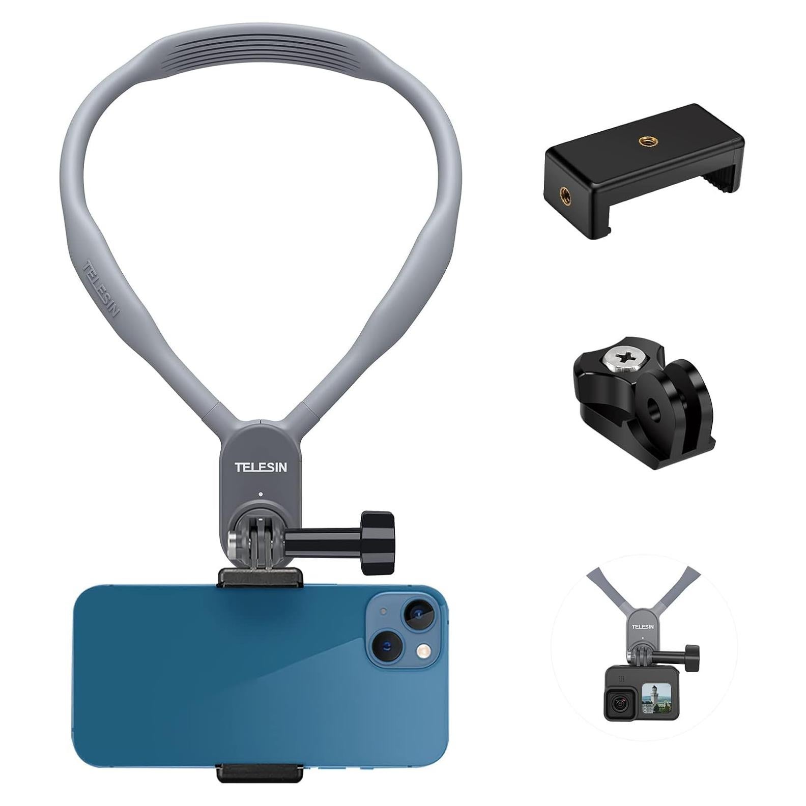 Soporte Magnético para Cuello TELESIN Plus 20cm para GoPro y Teléfono