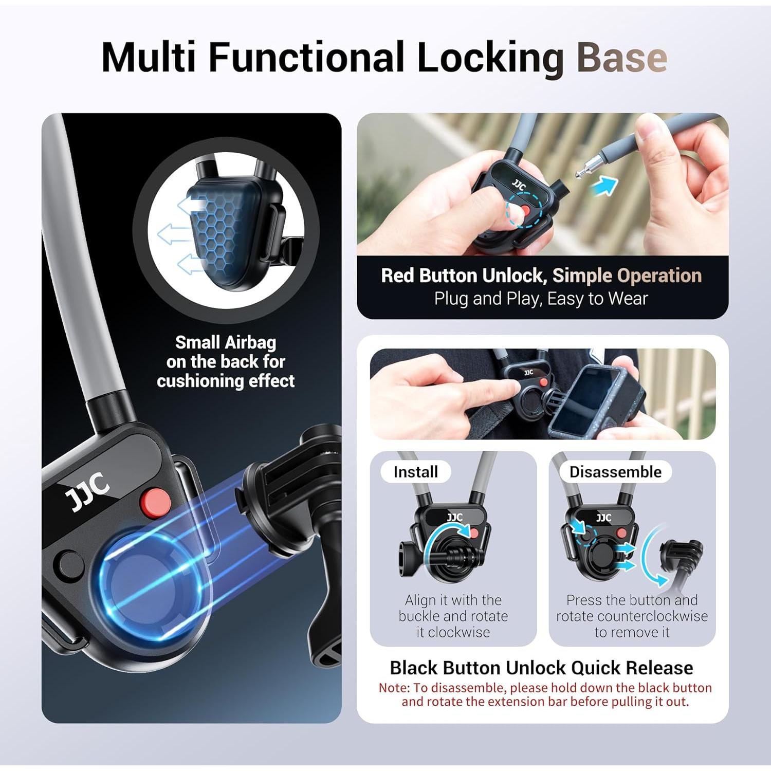 Soporte de Cuello JJC para Cámara de Acción - Manos Libres