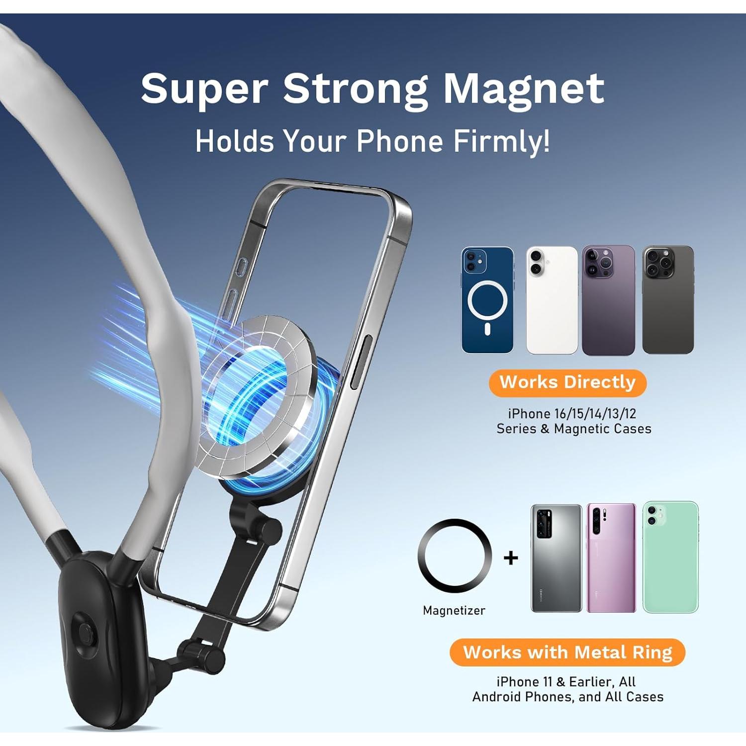 Soporte de Cuello Magnético WeThinkeer 700mm para Teléfonos