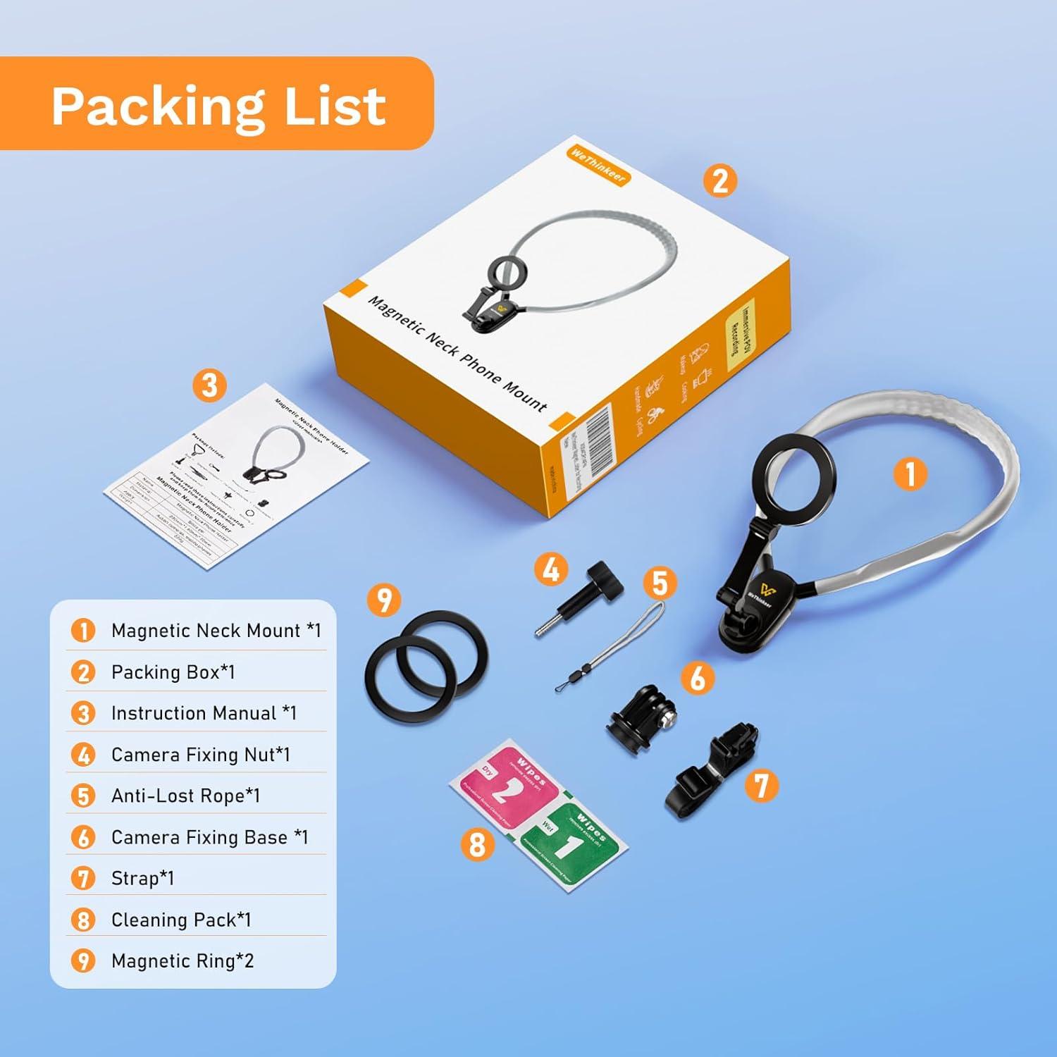 Soporte de Cuello Magnético WeThinkeer 700mm para Teléfonos